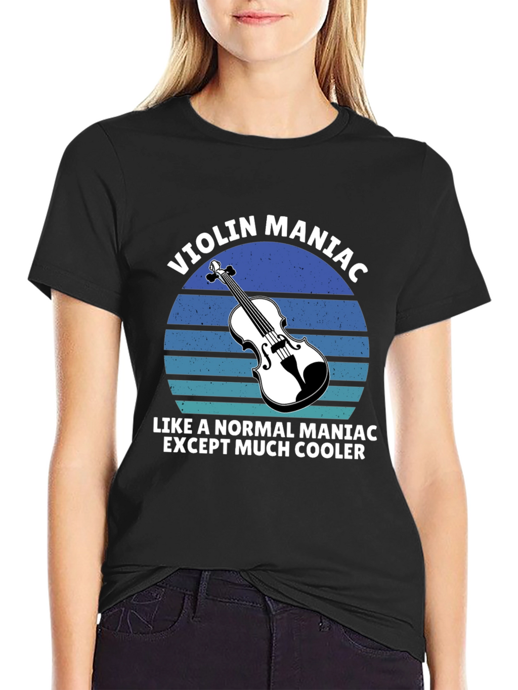 Violin Maniac T-Shirt - Musicians Cool Tee