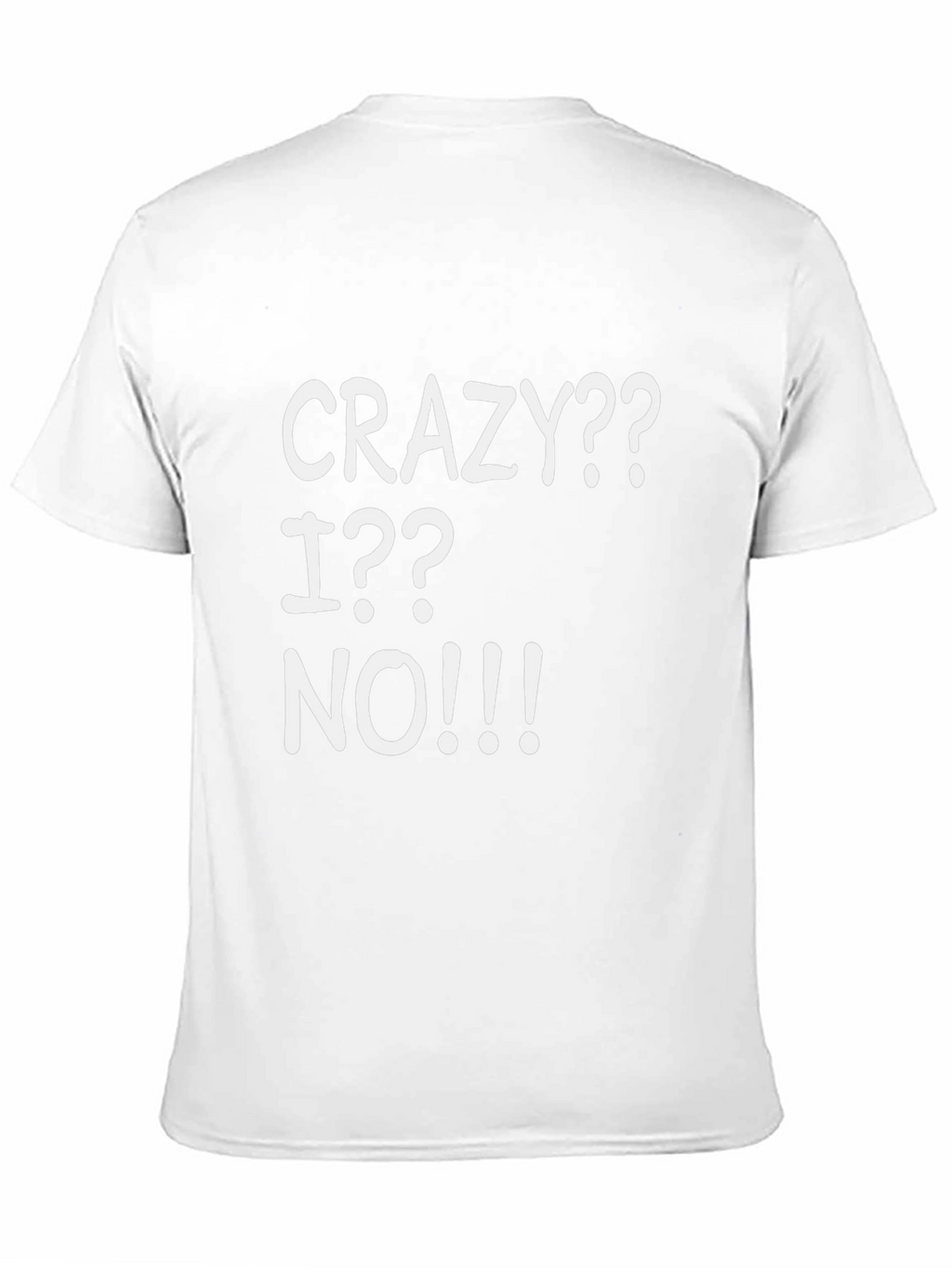 Crazy? I? No!!! Graphic T-Shirt - Black