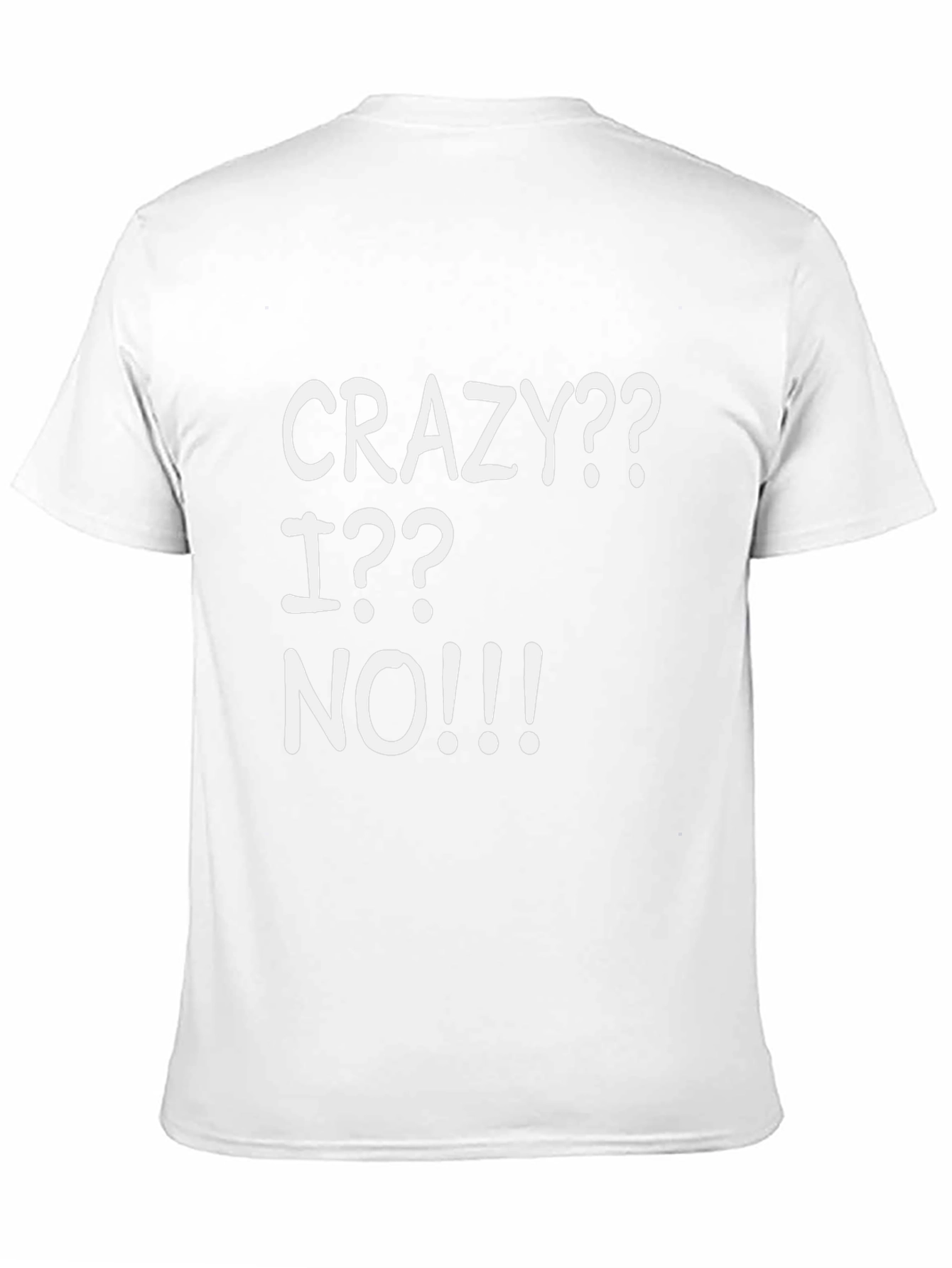 Crazy? I? No!!! Graphic T-Shirt - Black