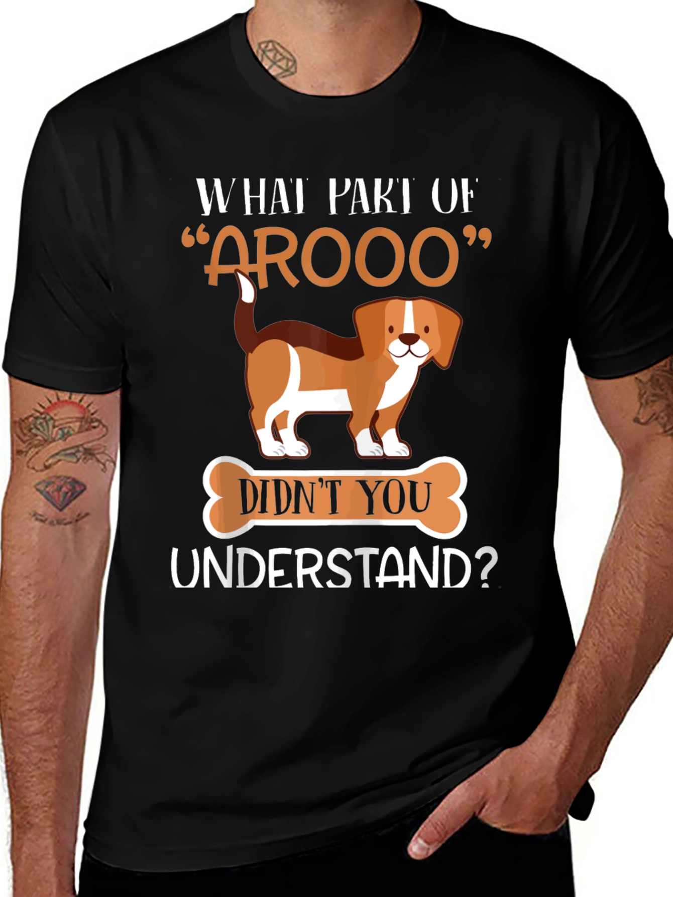 Funny AROOO Dog T-Shirt