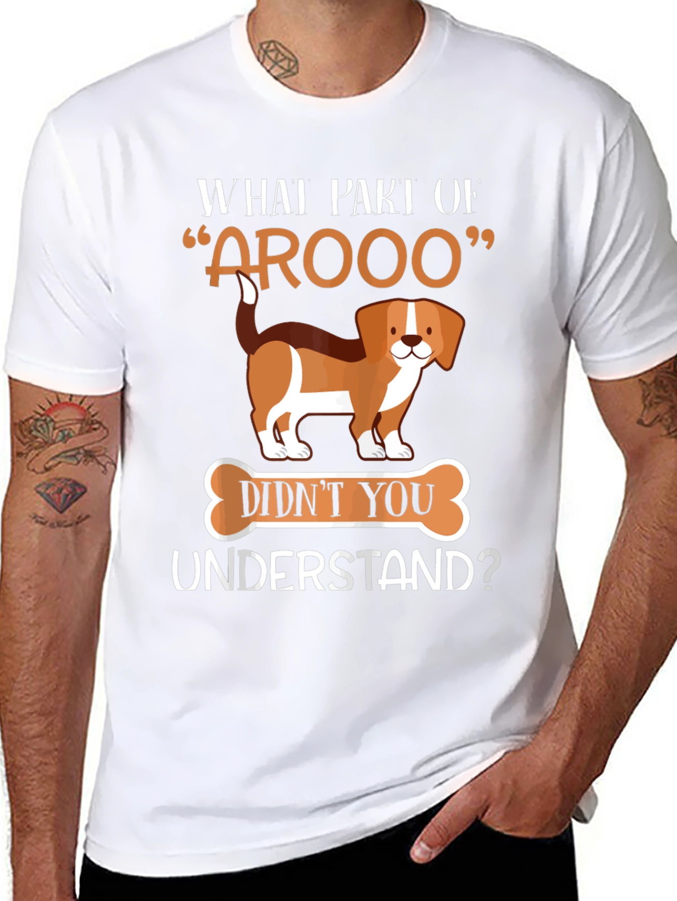Funny AROOO Dog T-Shirt