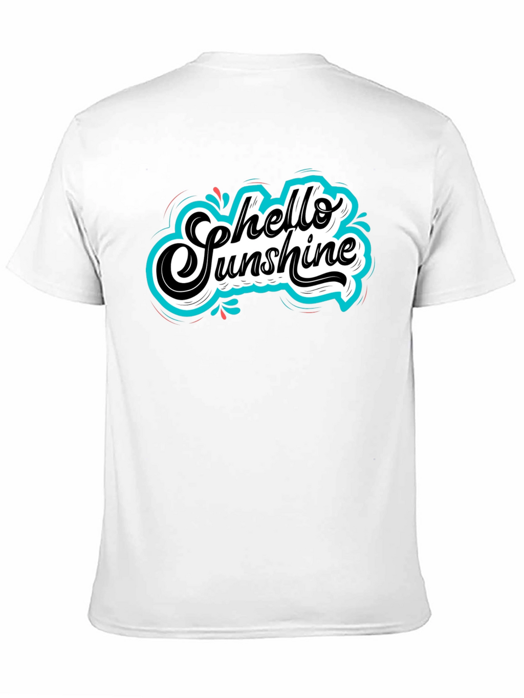 Hello Sunshine Graphic Tee - Black Cotton T-Shirt