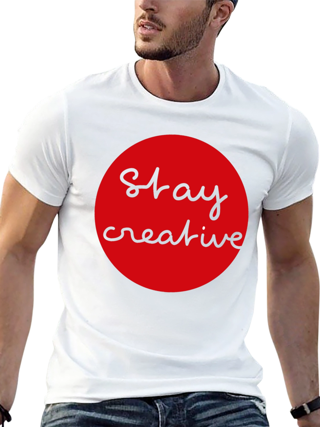 Stay Creative Graphic Tee - Modern Design