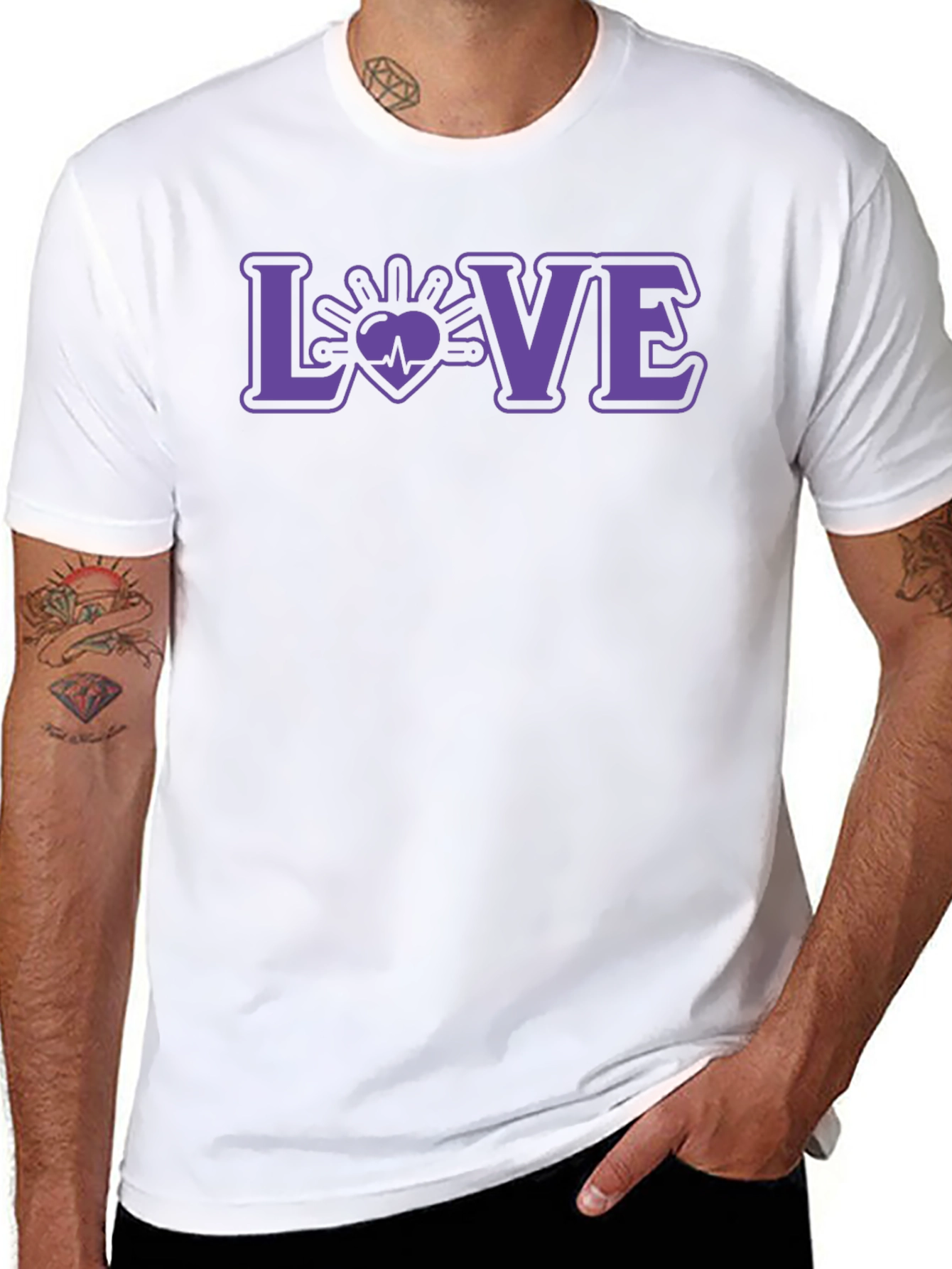 Love Heartbeat Graphic T-Shirt - Unisex