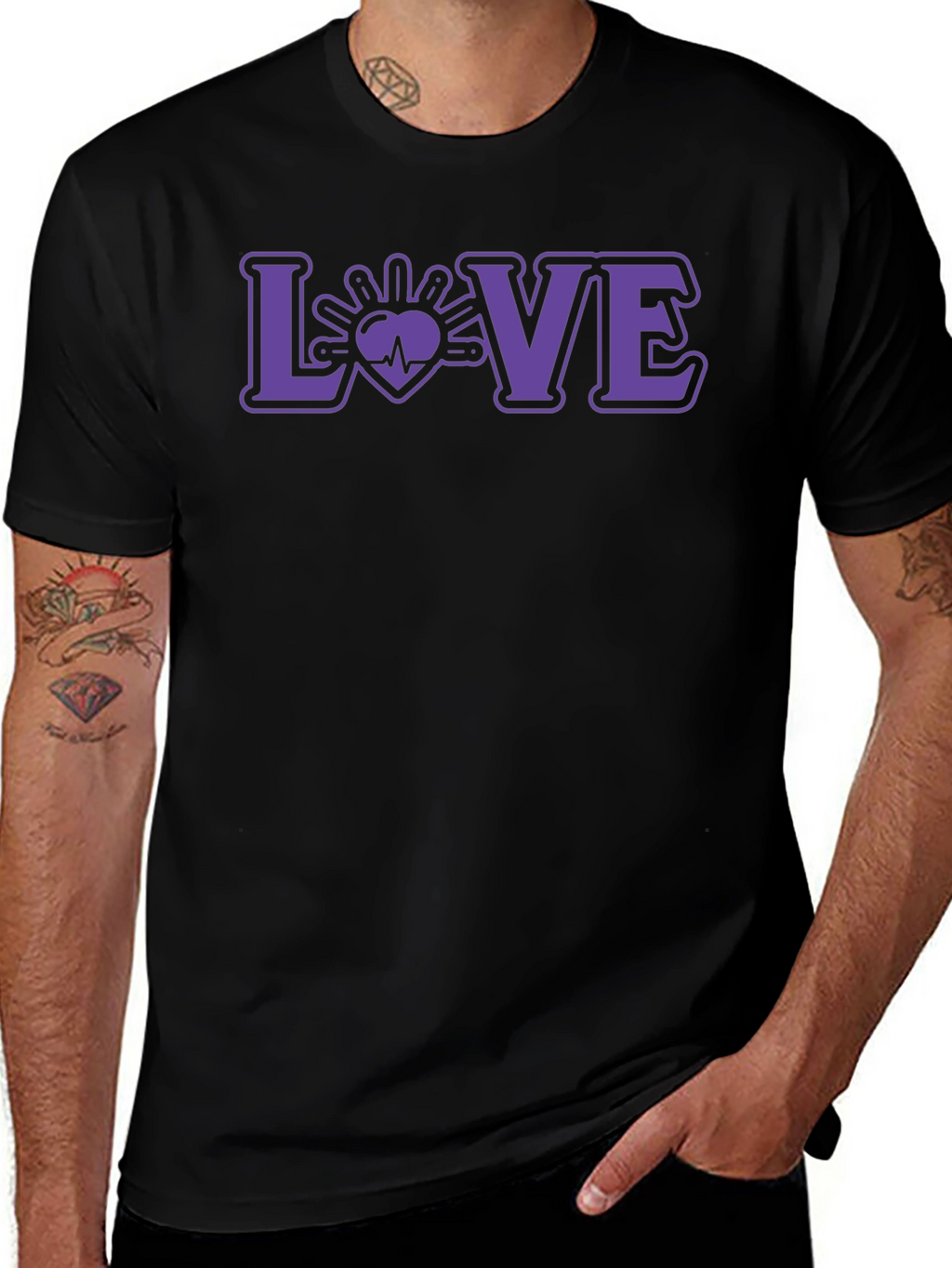 Love Heartbeat Graphic T-Shirt - Unisex