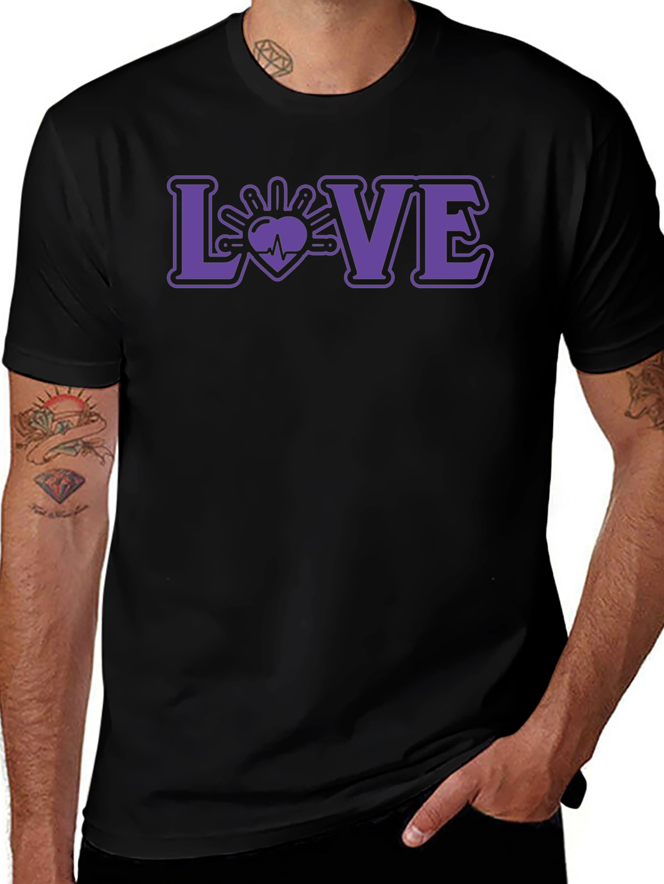 Love Heartbeat Graphic T-Shirt - Unisex