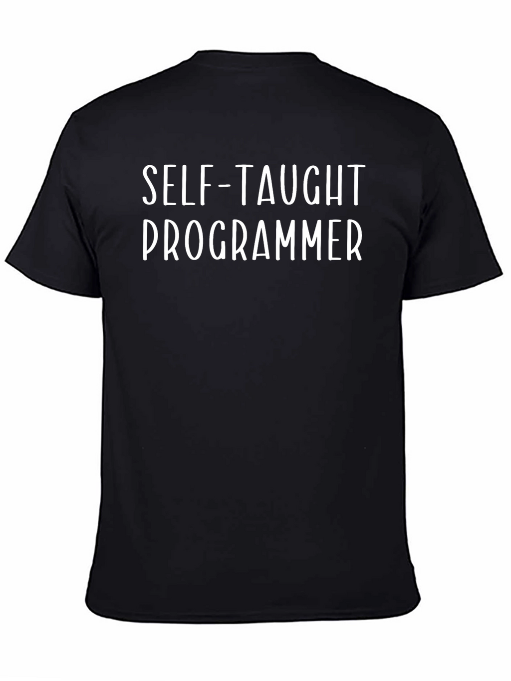 Self-Taught Programmer Black Tee
