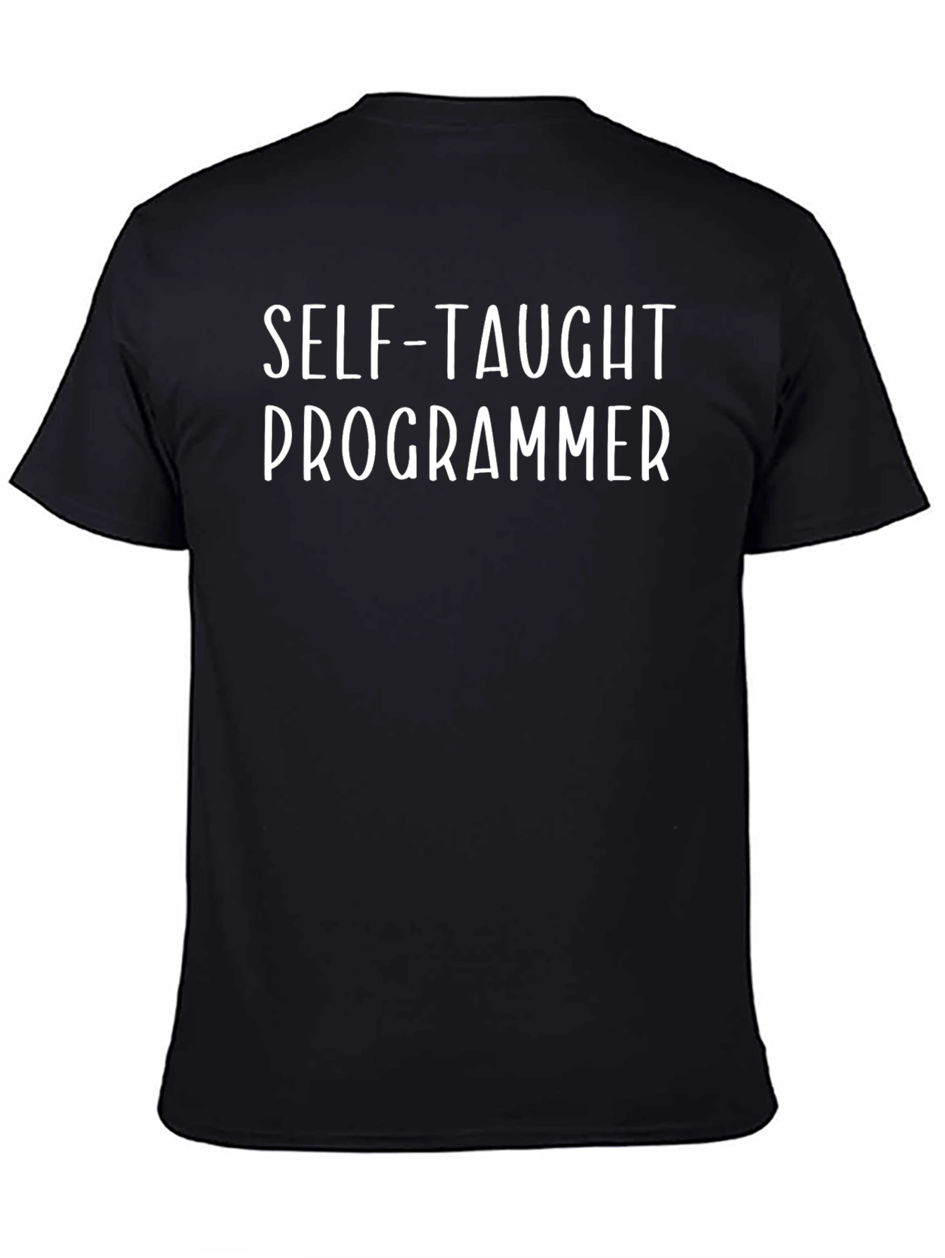 Self-Taught Programmer Black Tee