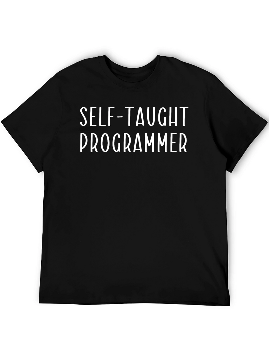Self-Taught Programmer Black Tee