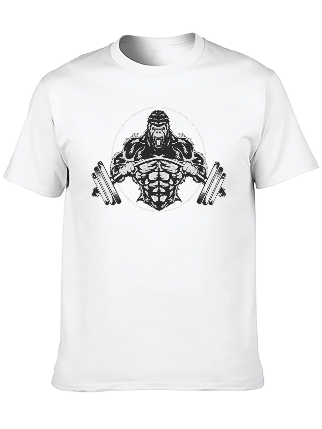 Gorilla Barbell Black T-Shirt - Gym Beast Mode