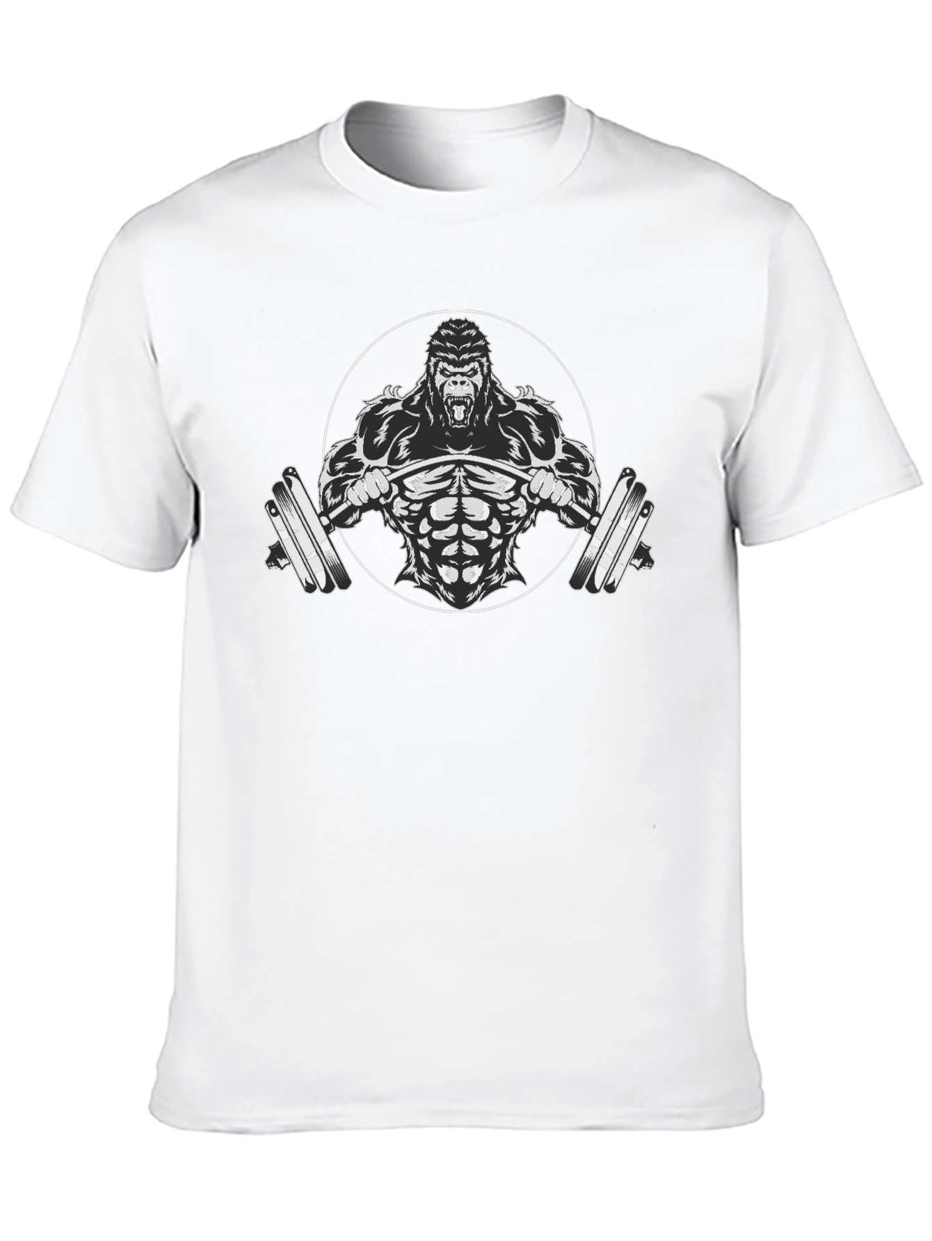 Gorilla Barbell Black T-Shirt - Gym Beast Mode
