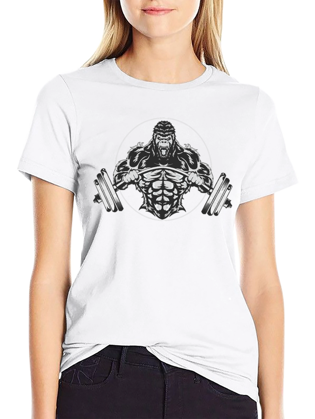 Gorilla Barbell Black T-Shirt - Gym Beast Mode
