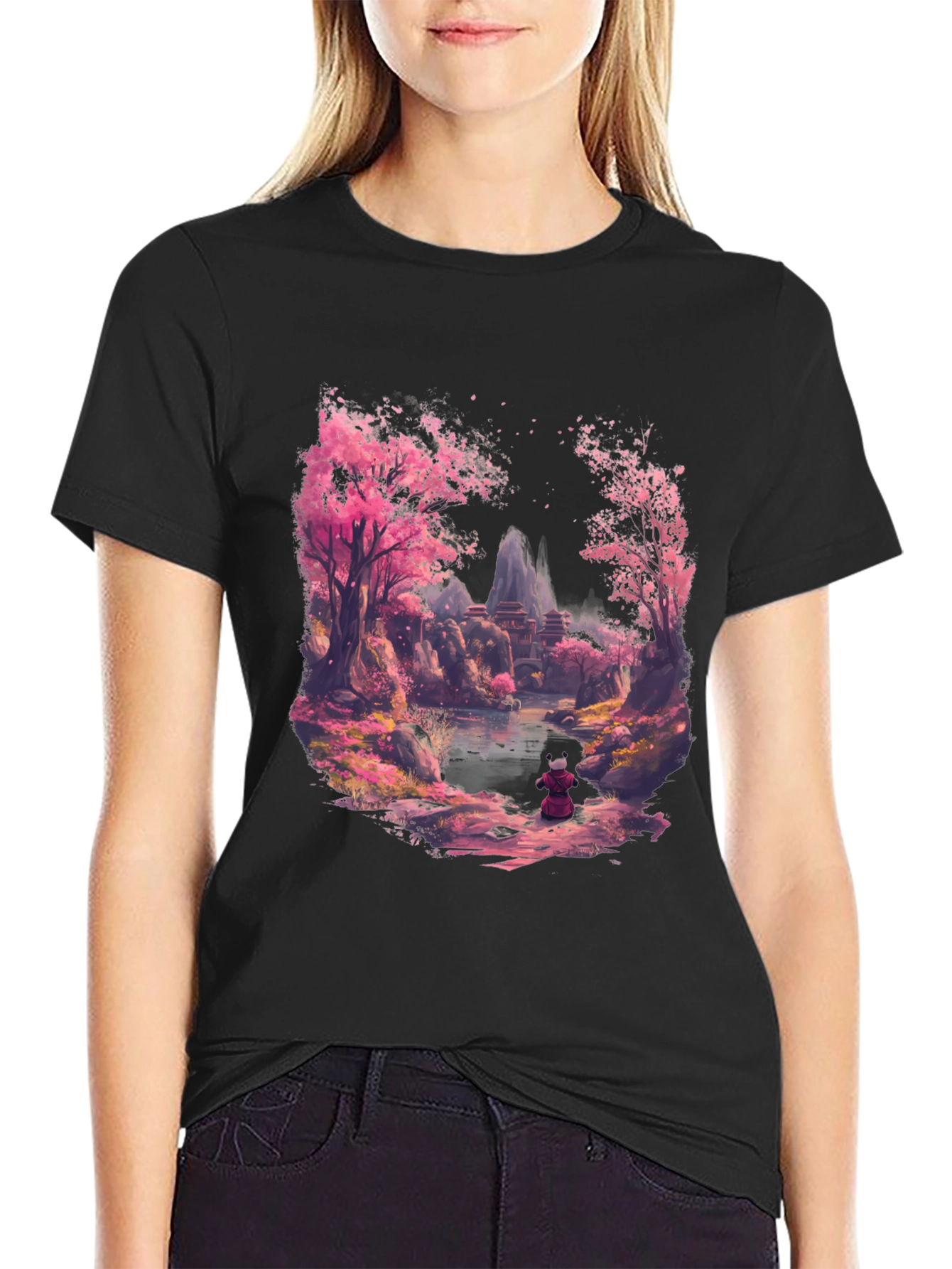 Cherry Blossom Anime T-Shirt