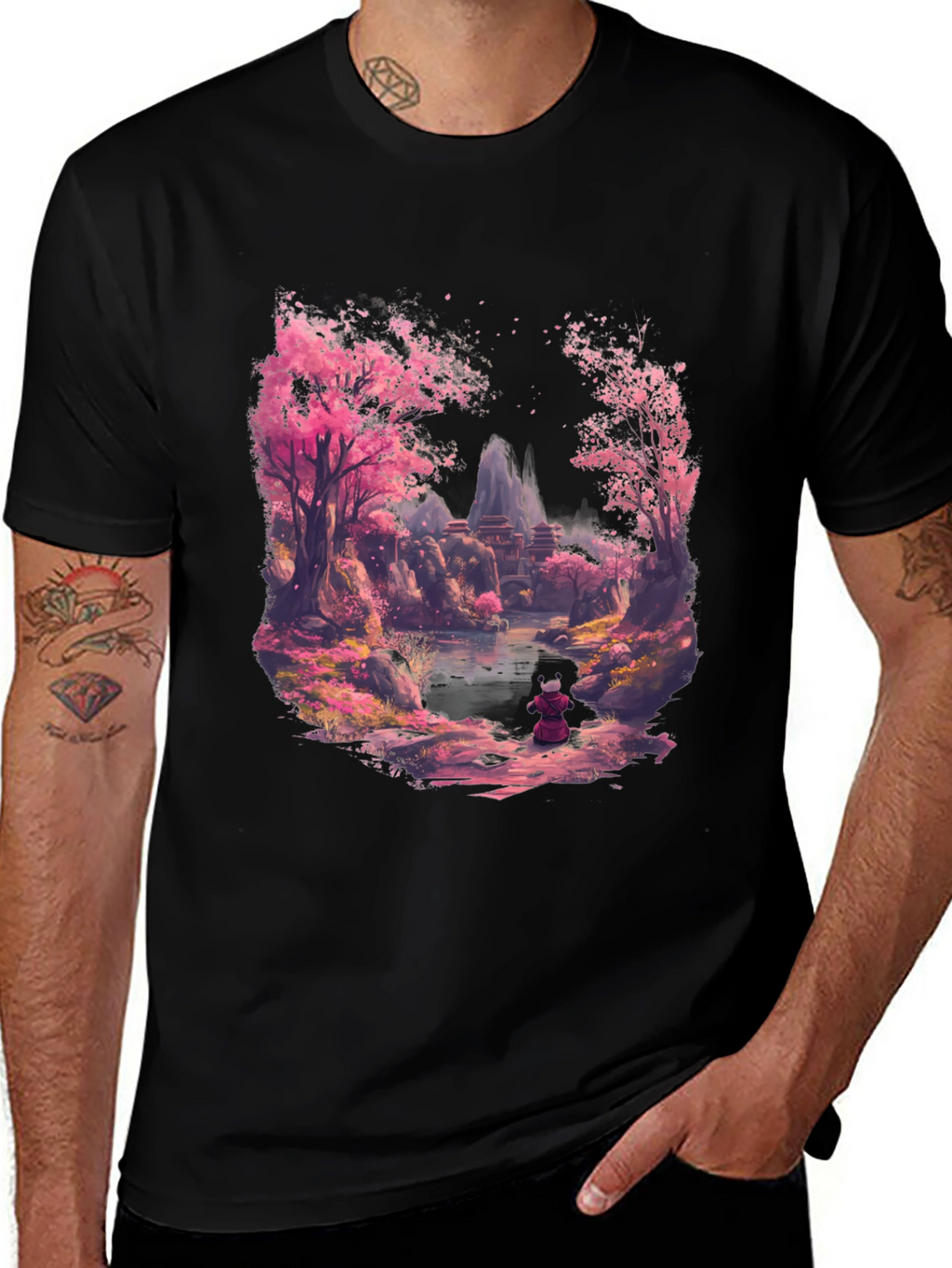 Cherry Blossom Anime T-Shirt