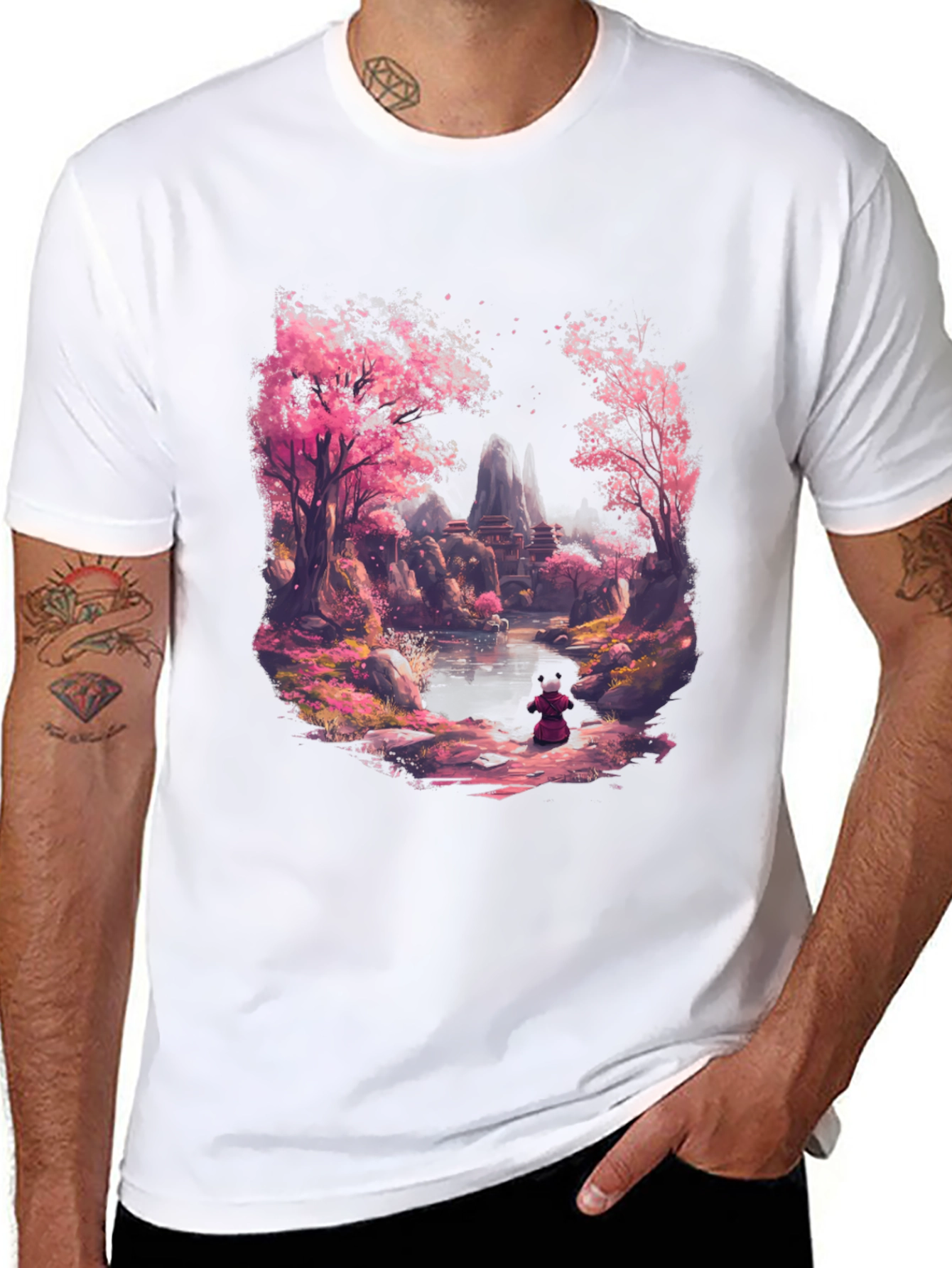 Cherry Blossom Anime T-Shirt