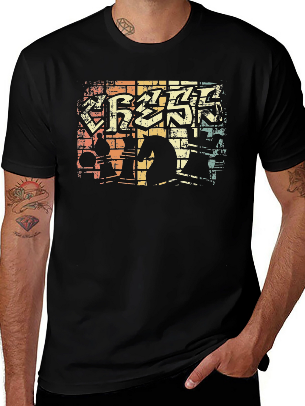 Chess Game Graphic T-Shirt