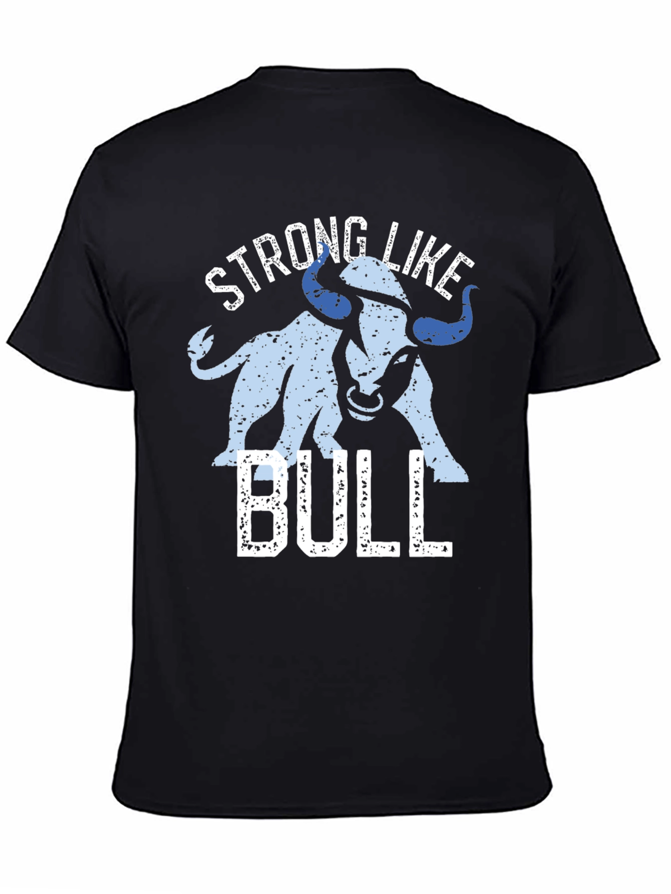 Strong Like Bull Graphic T-Shirt - Black