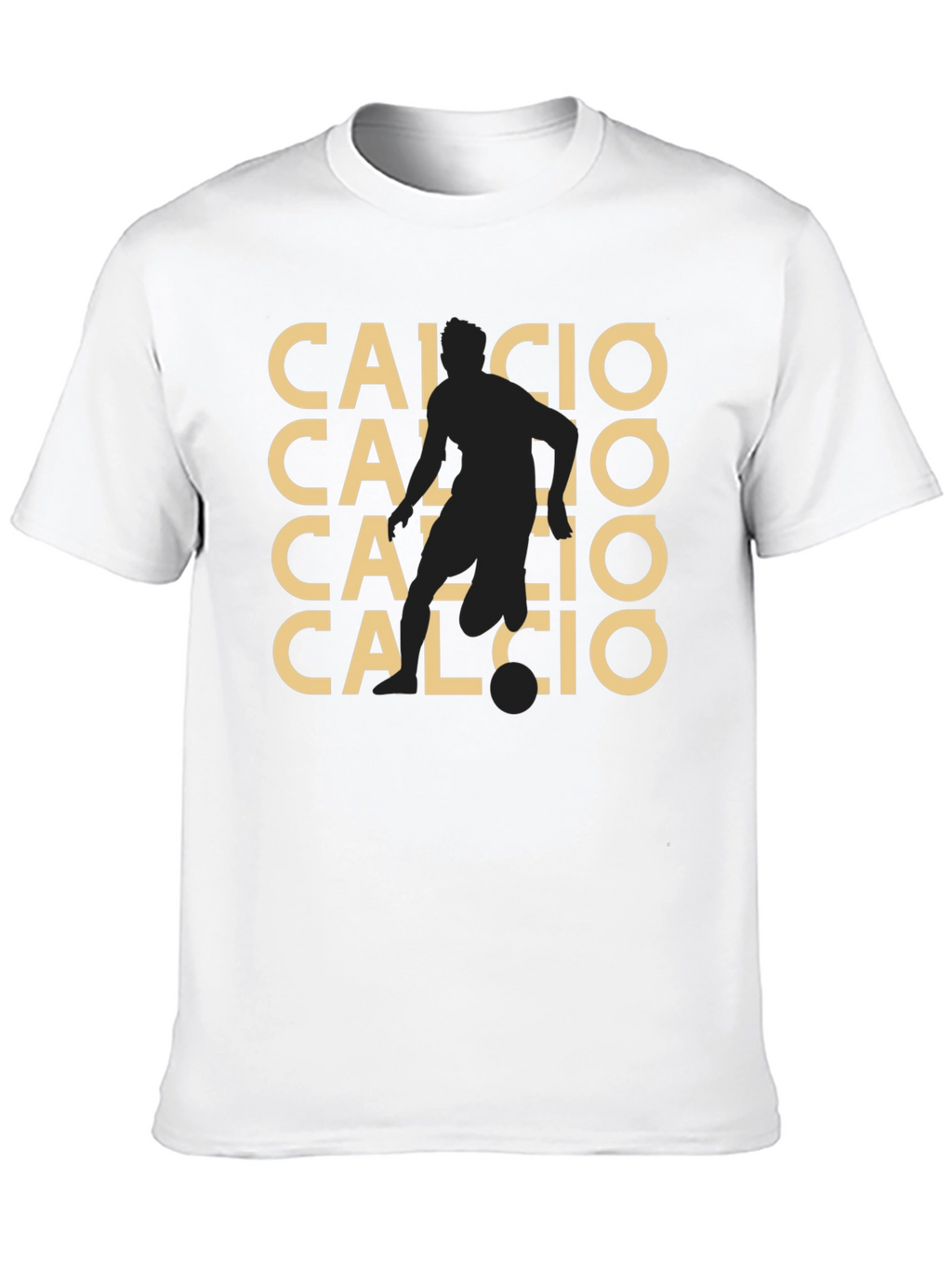 Calcio Graphic Tee - Black Soccer Fan T-Shirt