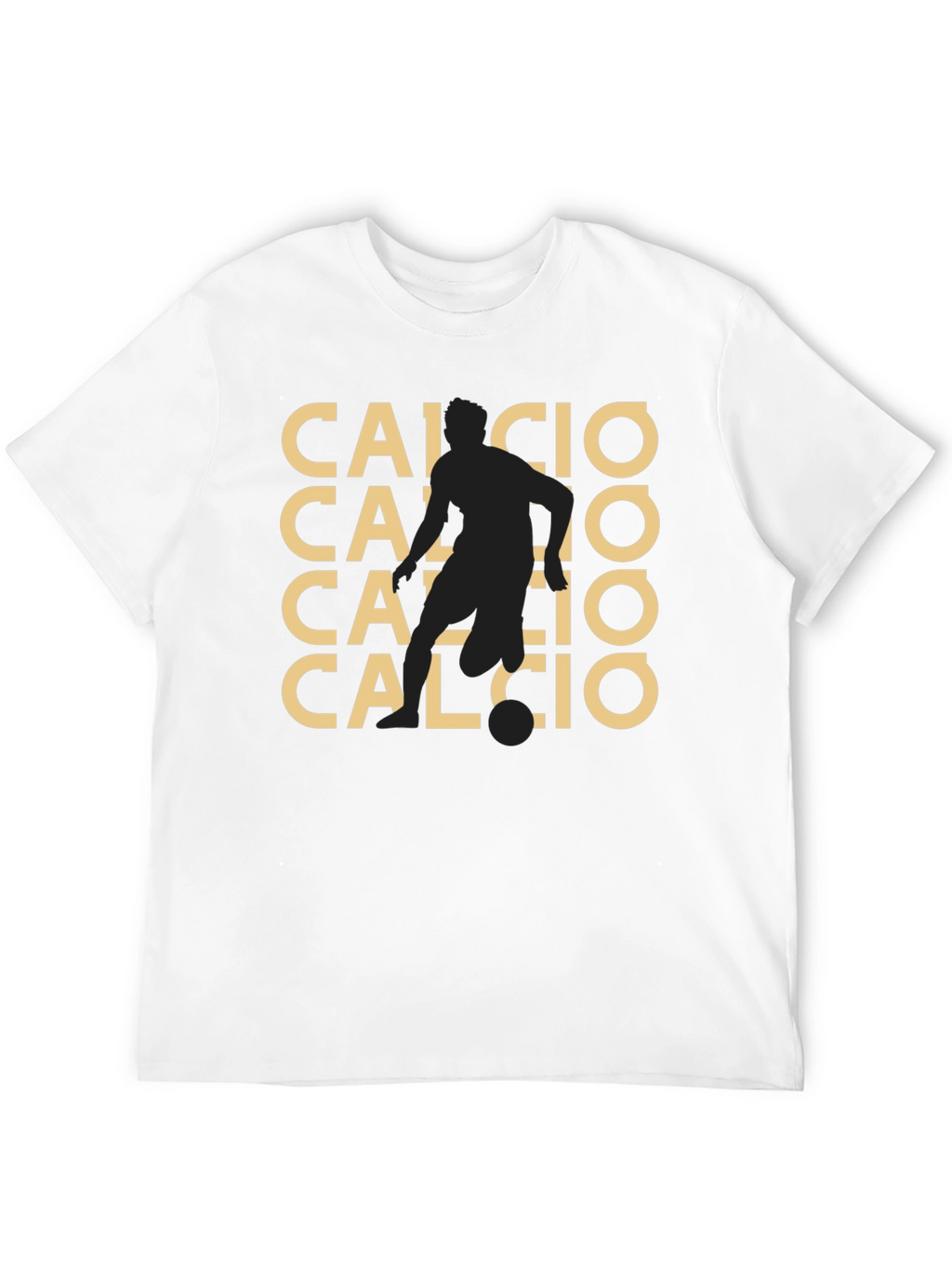 Calcio Graphic Tee - Black Soccer Fan T-Shirt