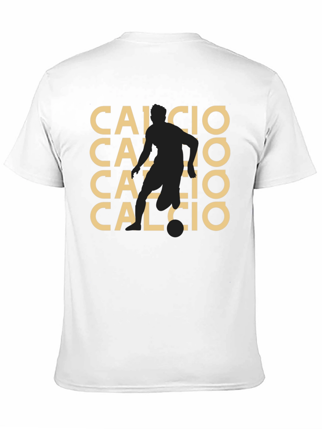 Calcio Graphic Tee - Black Soccer Fan T-Shirt