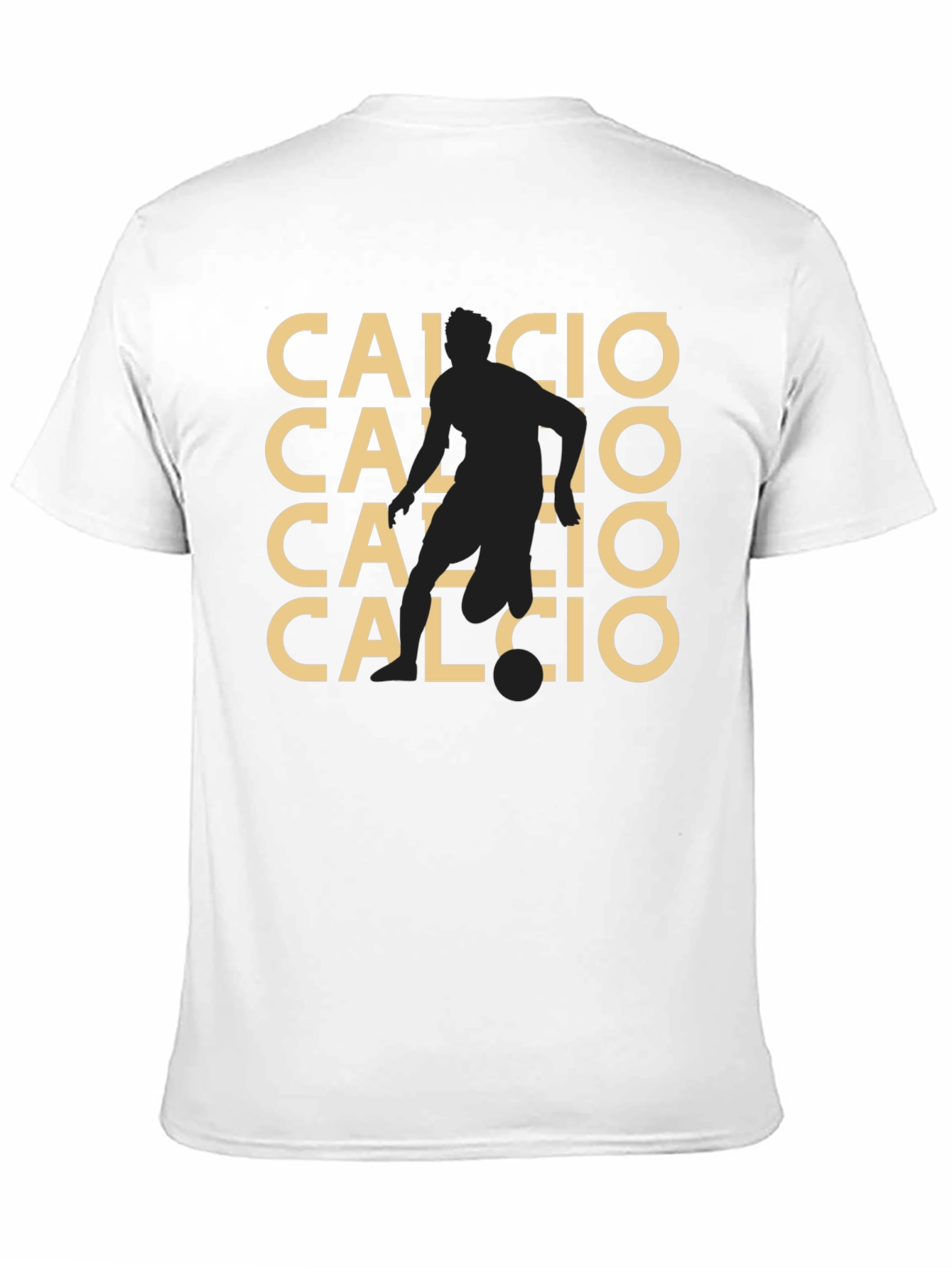 Calcio Graphic Tee - Black Soccer Fan T-Shirt