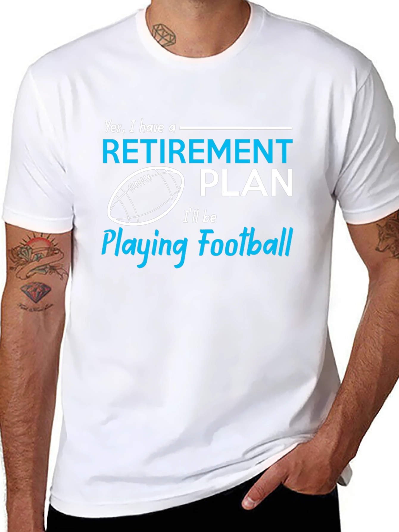 Funny Football Retirement Plan T-Shirt
