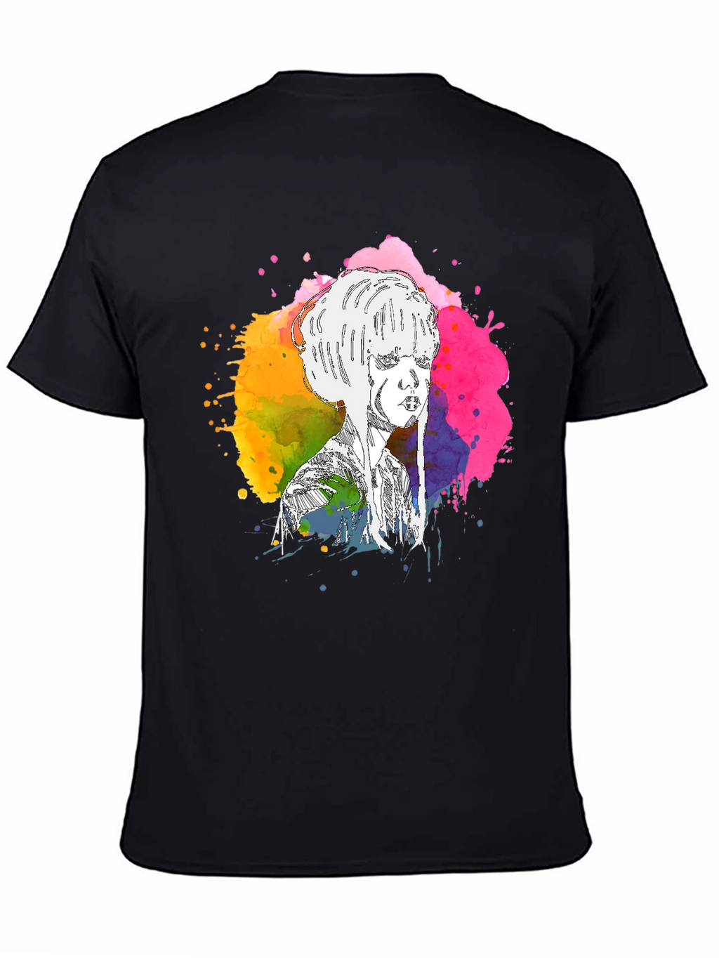 Abstract Watercolor Woman Tee
