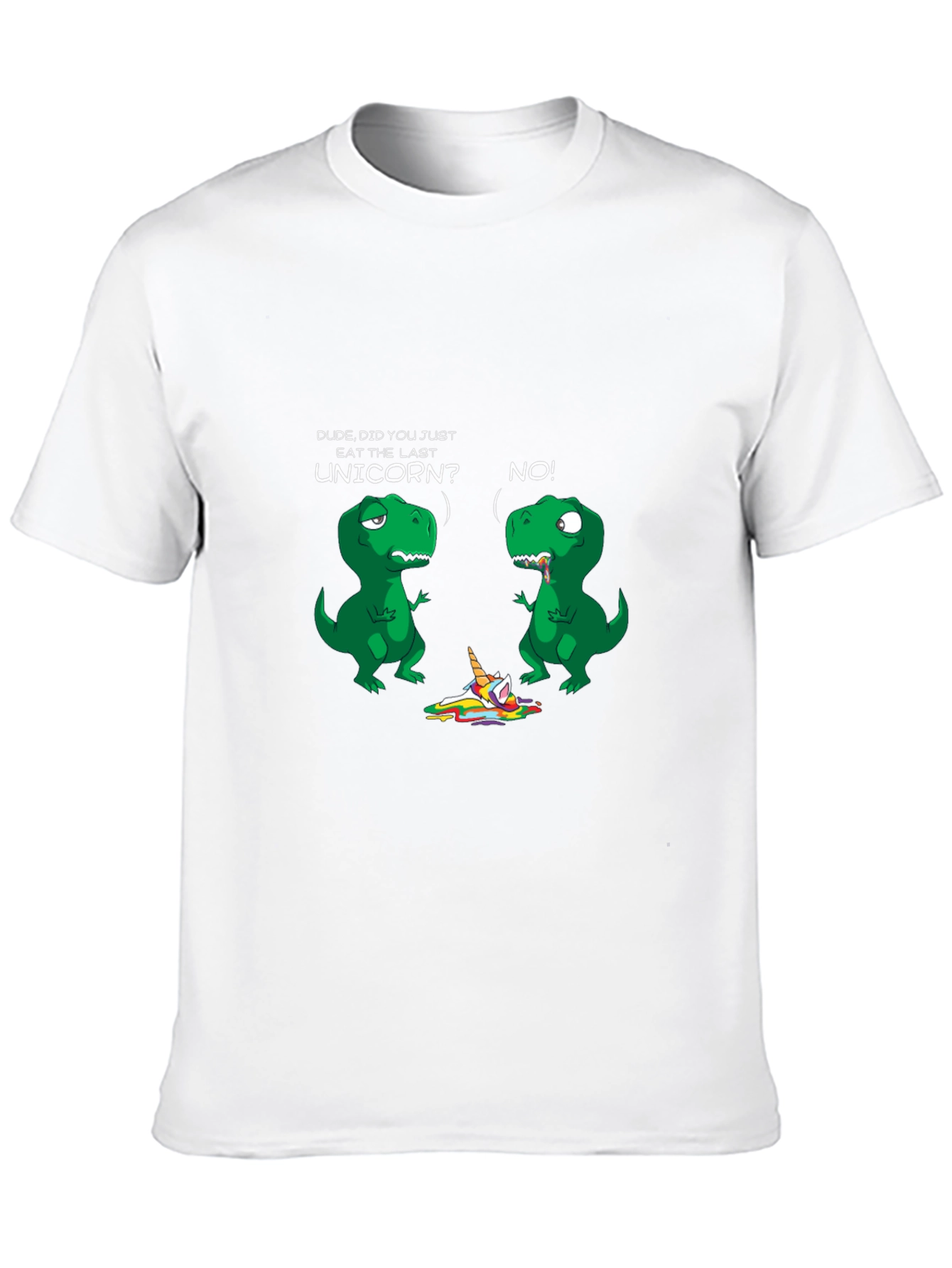 Dinosaur and Unicorn Graphic Print Tee
