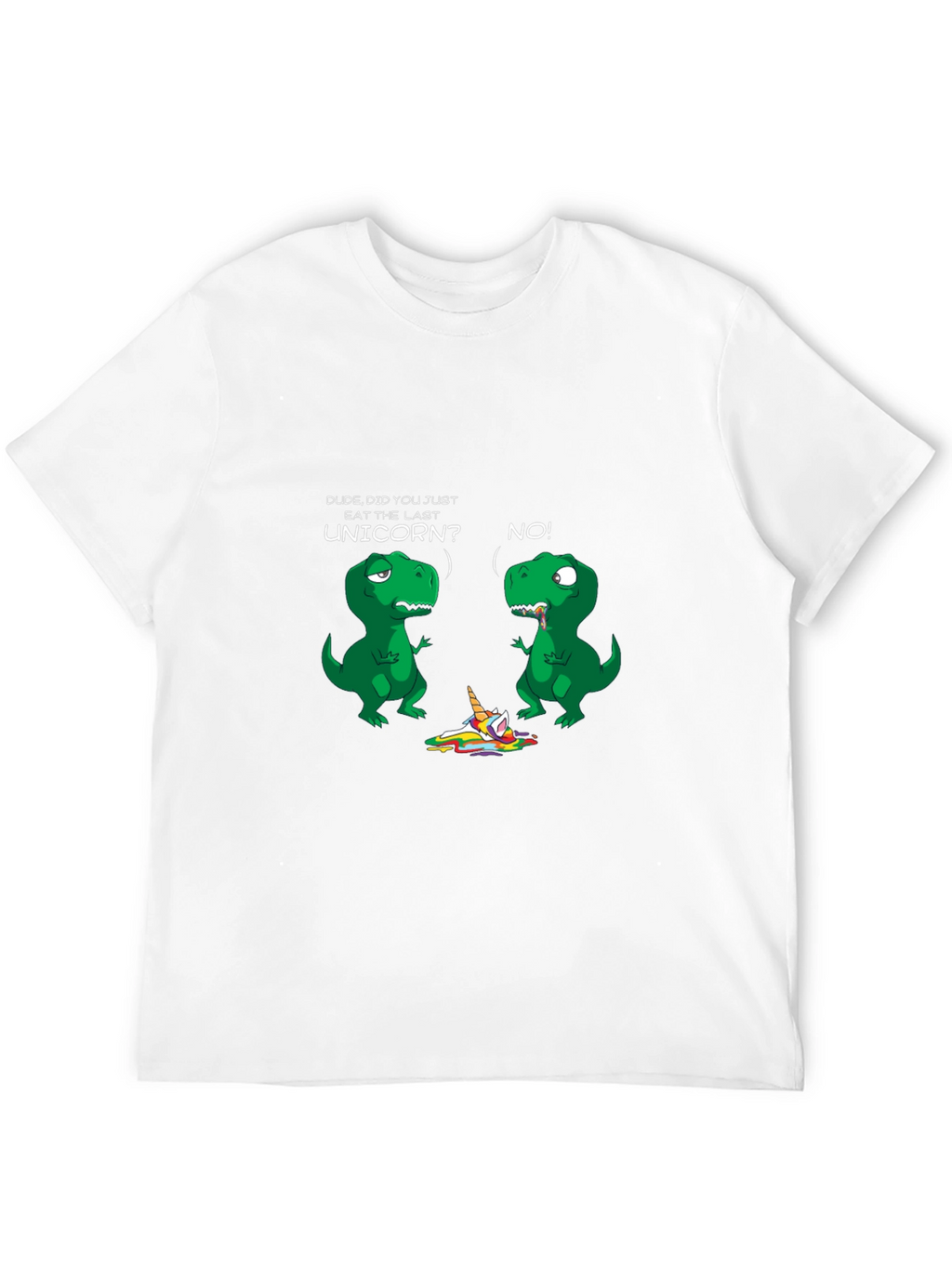 Dinosaur and Unicorn Graphic Print Tee
