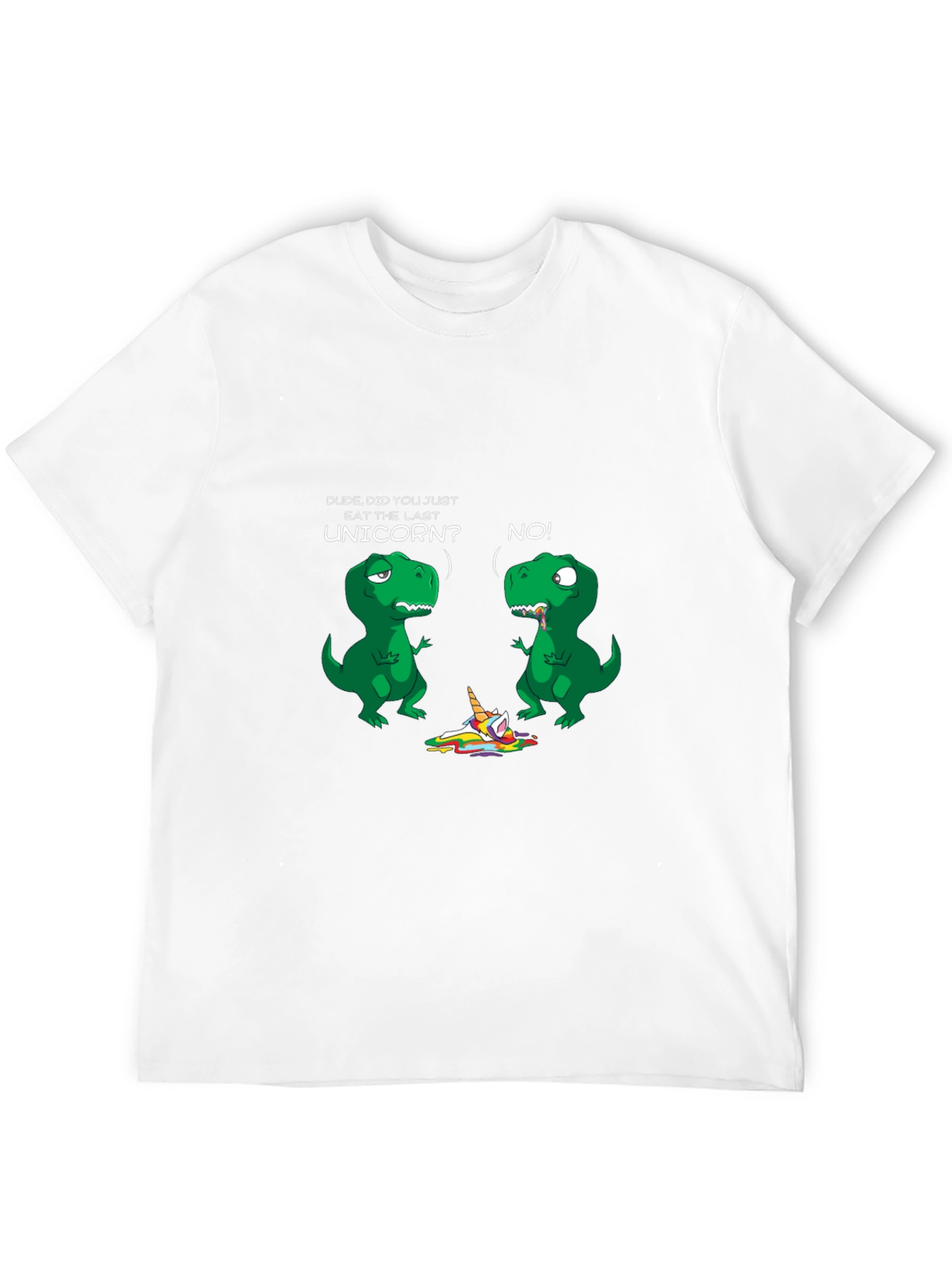 Dinosaur and Unicorn Graphic Print Tee