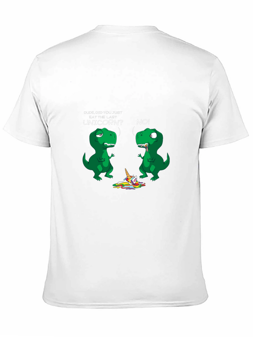 Dinosaur and Unicorn Graphic Print Tee