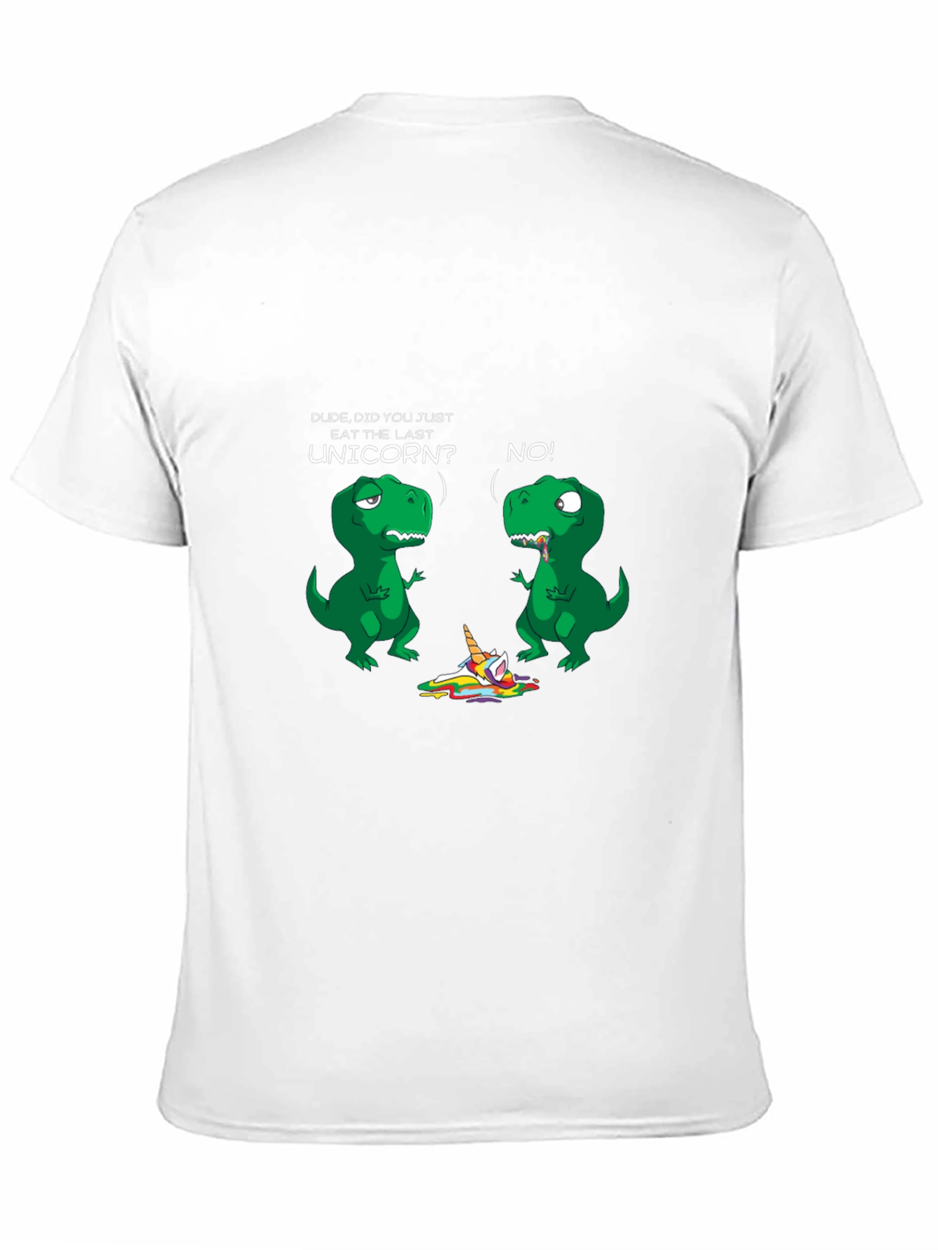 Dinosaur and Unicorn Graphic Print Tee