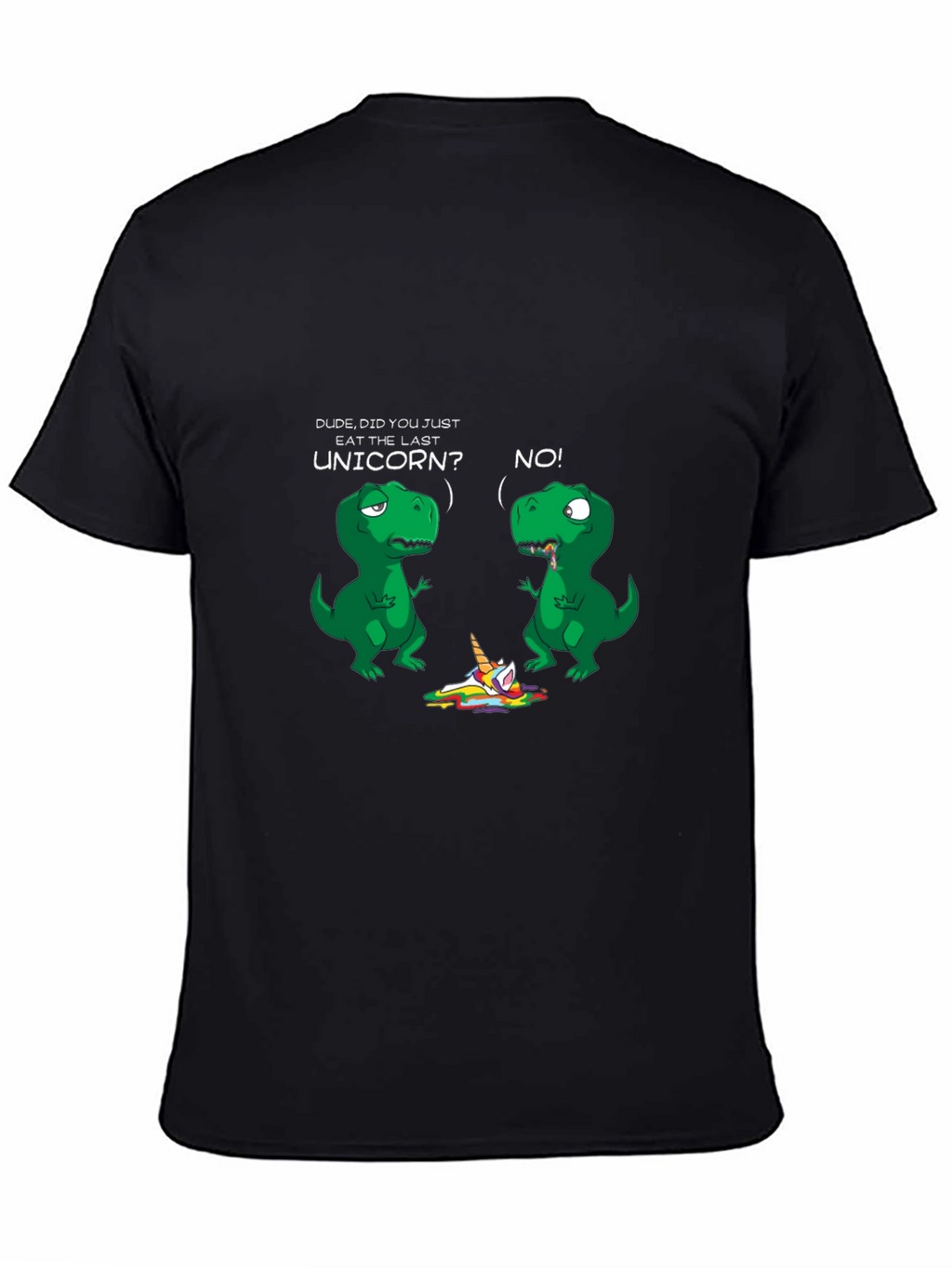 Dinosaur and Unicorn Graphic Print Tee