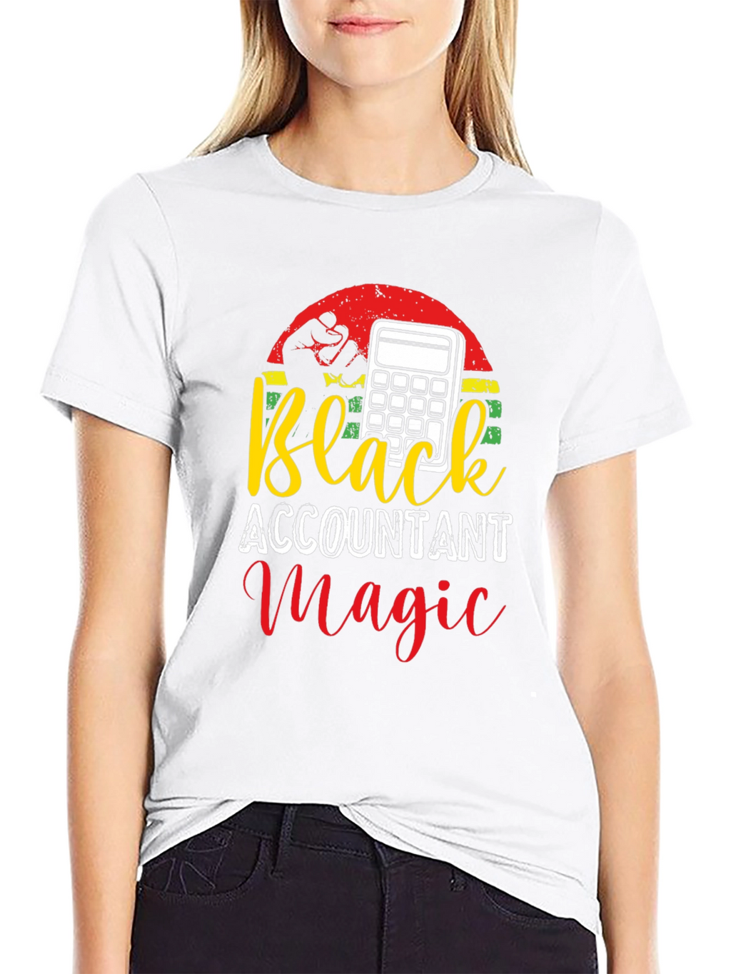 Black Accountant Magic Tee - Financial Humor