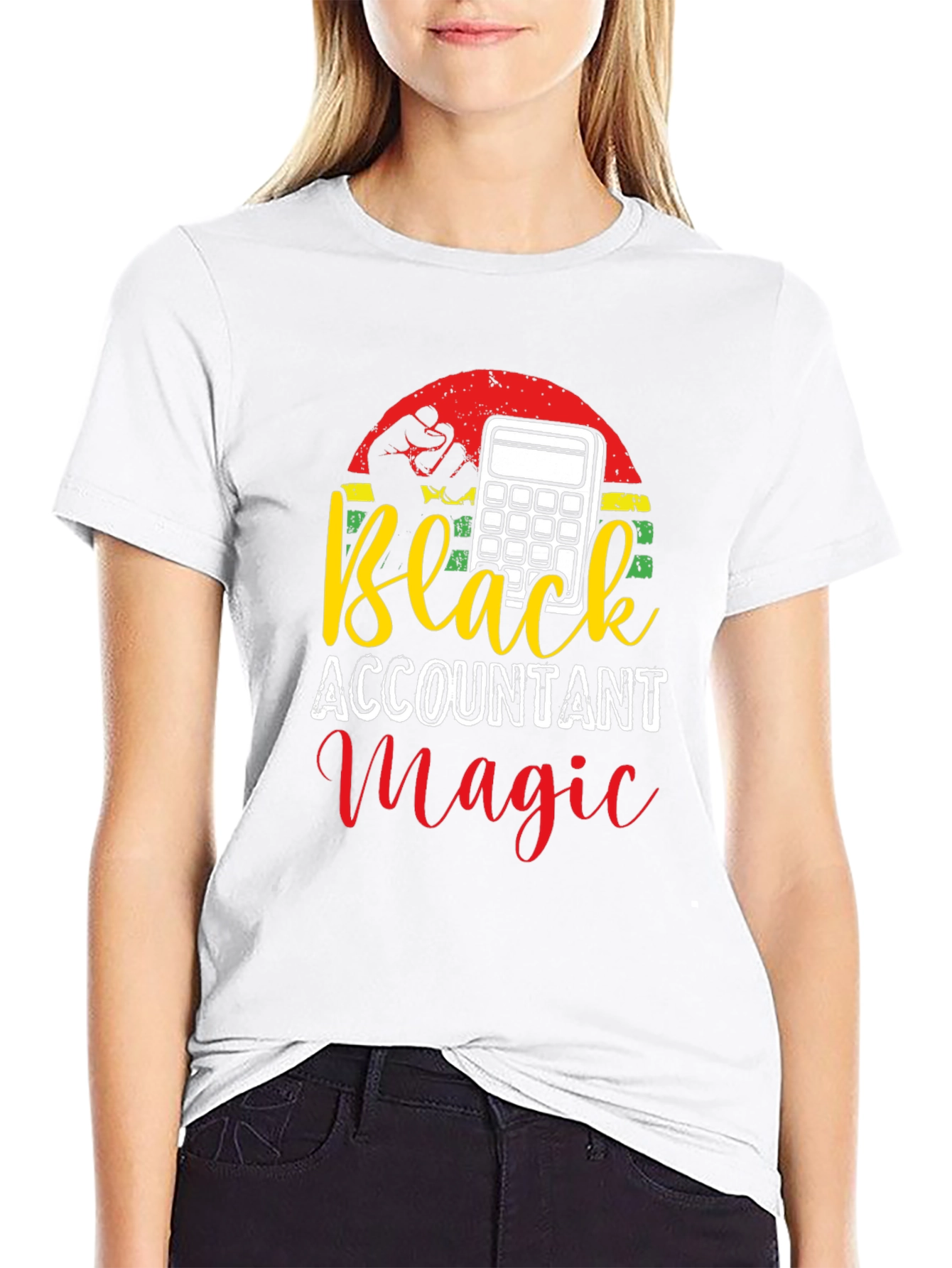 Black Accountant Magic Tee - Financial Humor
