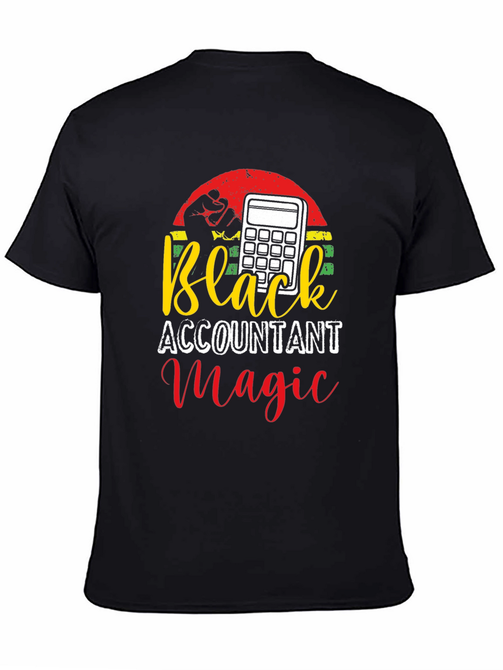Black Accountant Magic Tee - Financial Humor