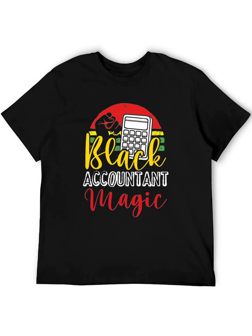 Black Accountant Magic Tee - Financial Humor