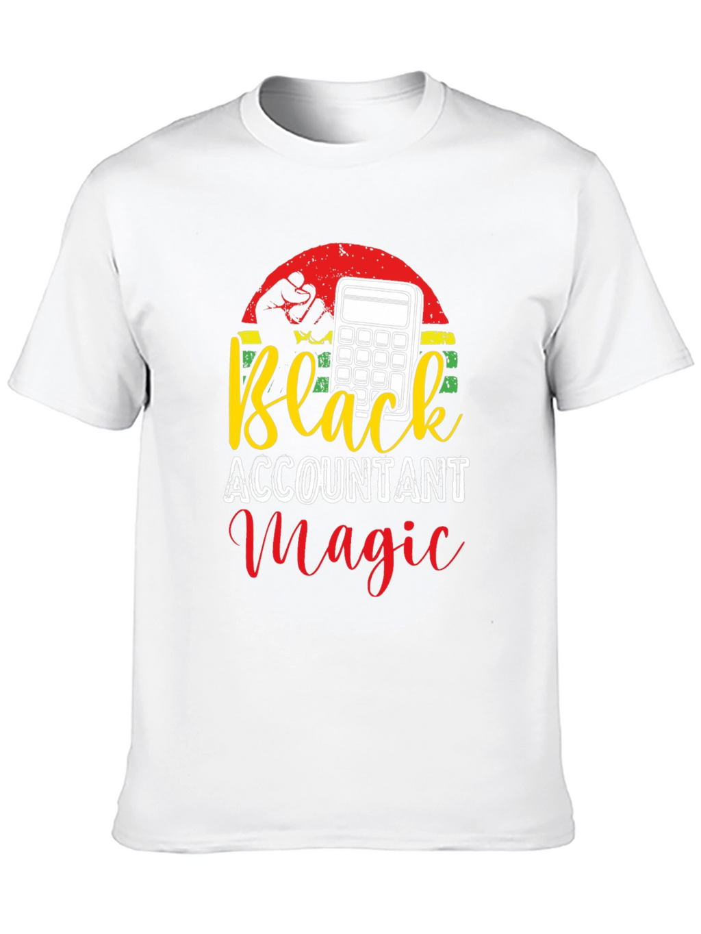 Black Accountant Magic Tee - Financial Humor