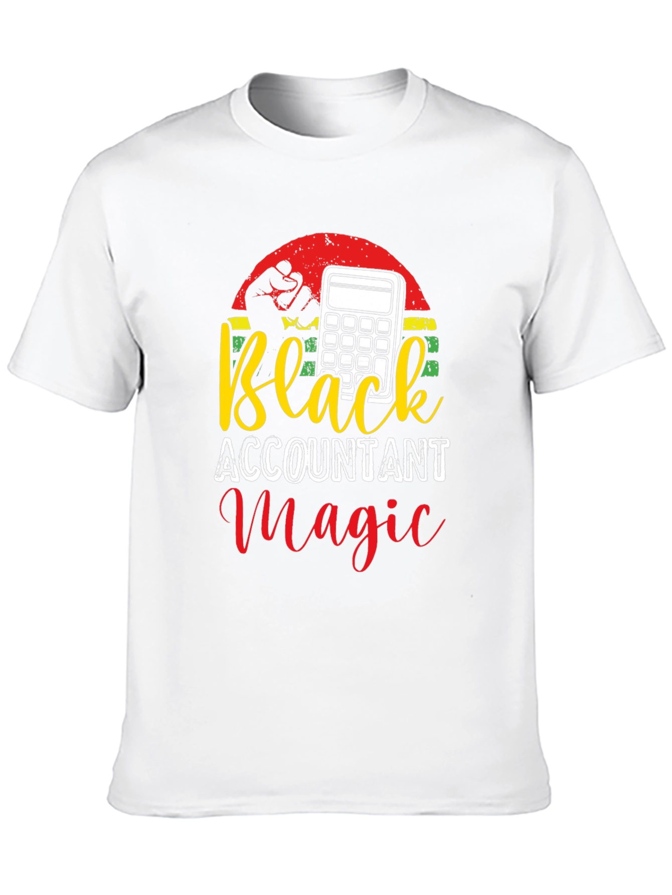 Black Accountant Magic Tee - Financial Humor
