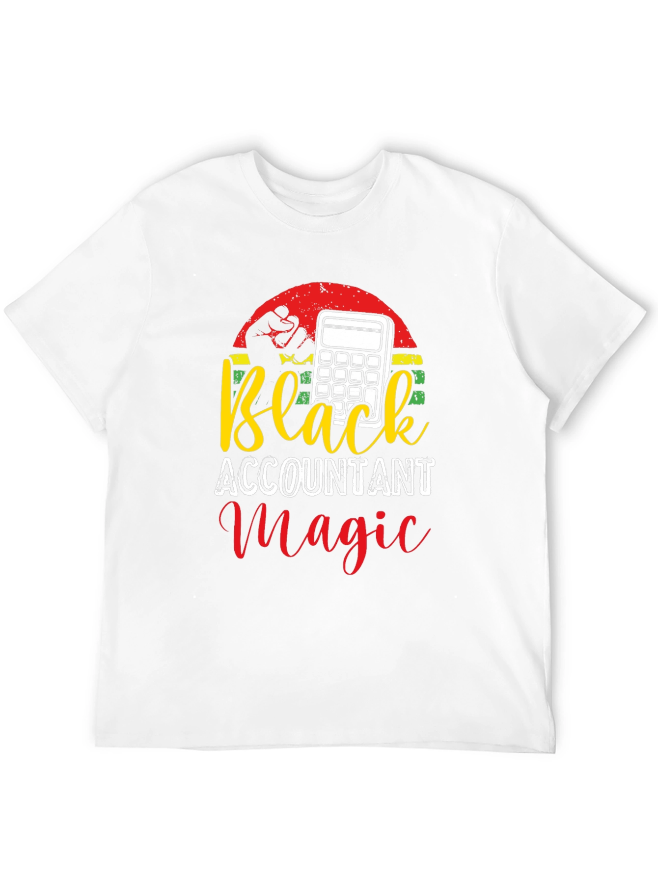 Black Accountant Magic Tee - Financial Humor