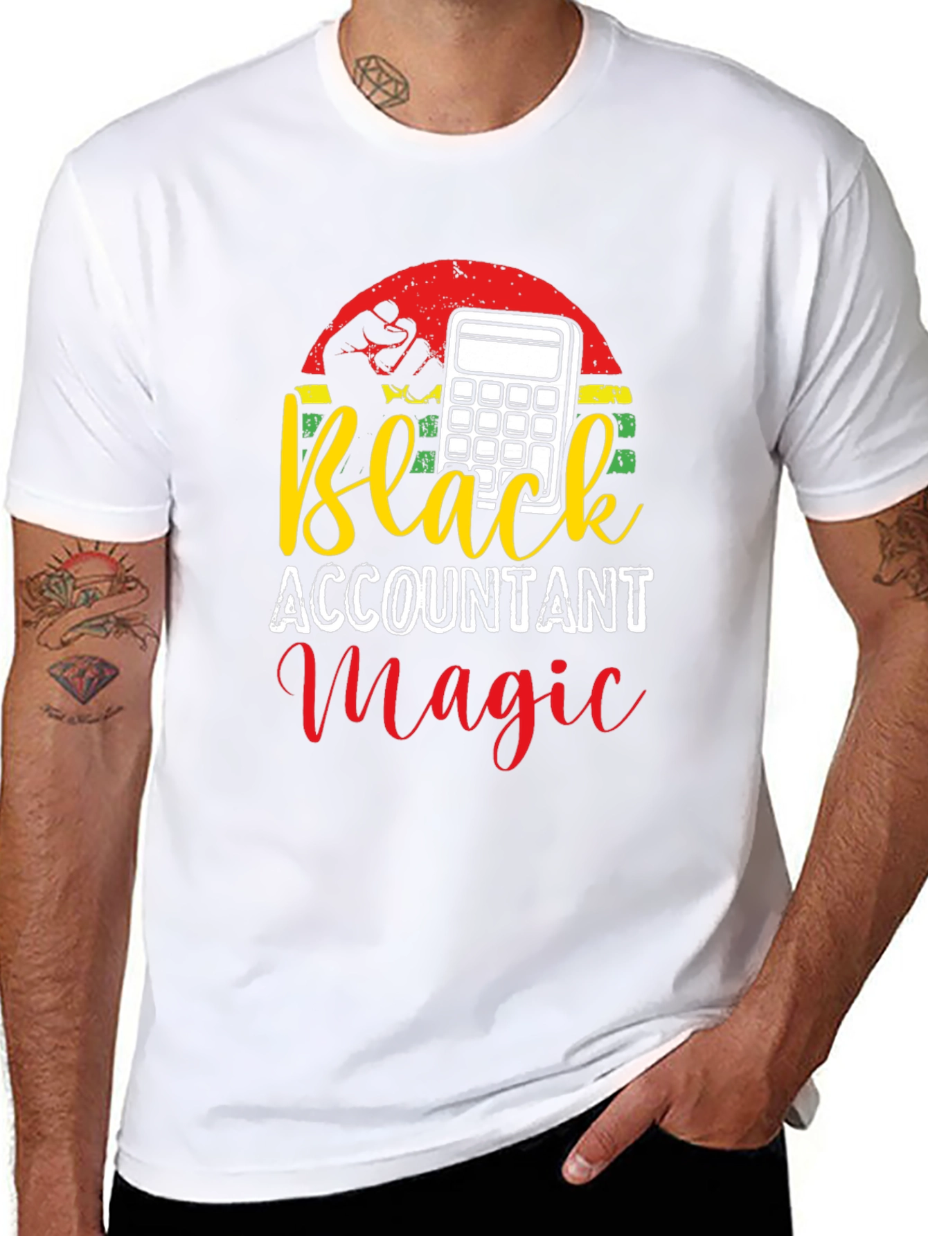 Black Accountant Magic Tee - Financial Humor