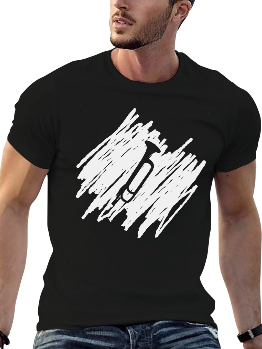 Trumpet Graphic T-Shirt - Modern Style