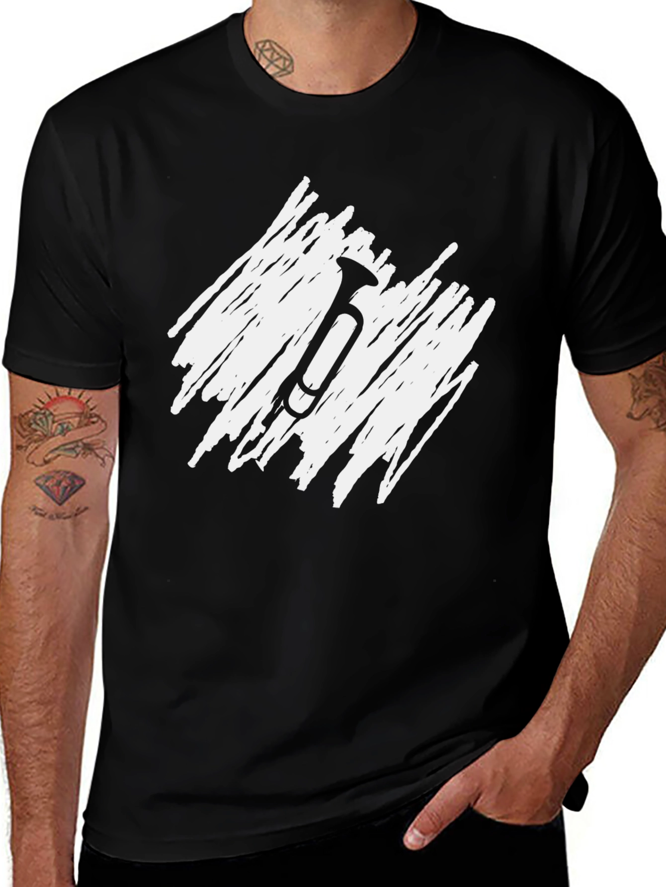 Trumpet Graphic T-Shirt - Modern Style