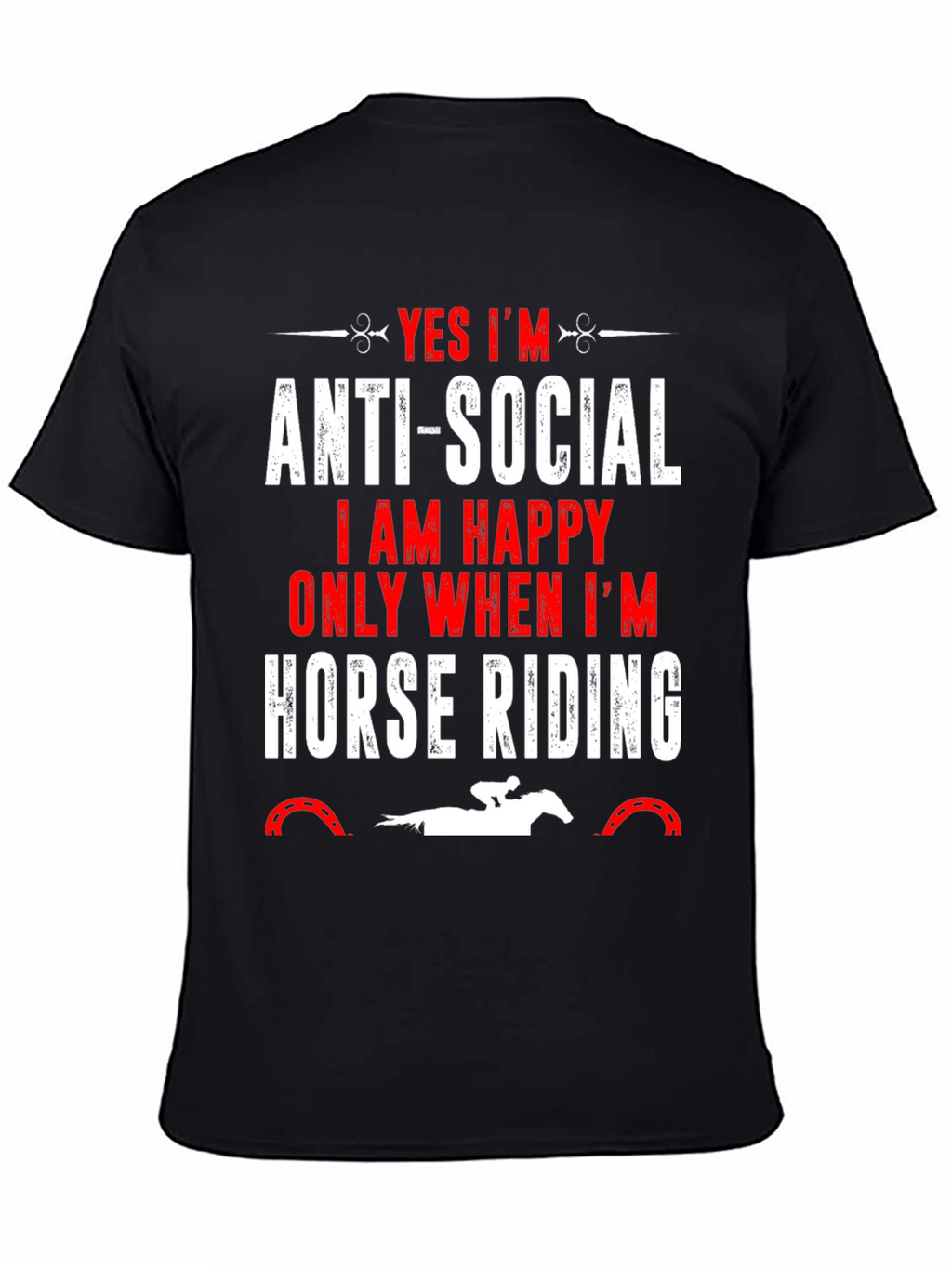 Anti-Social Horse Riding T-Shirt