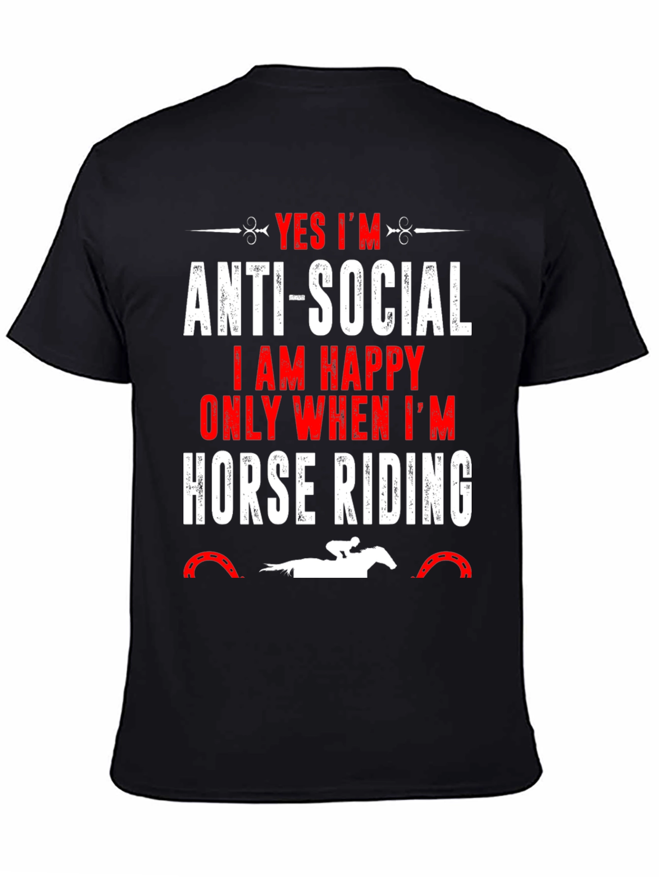 Anti-Social Horse Riding T-Shirt