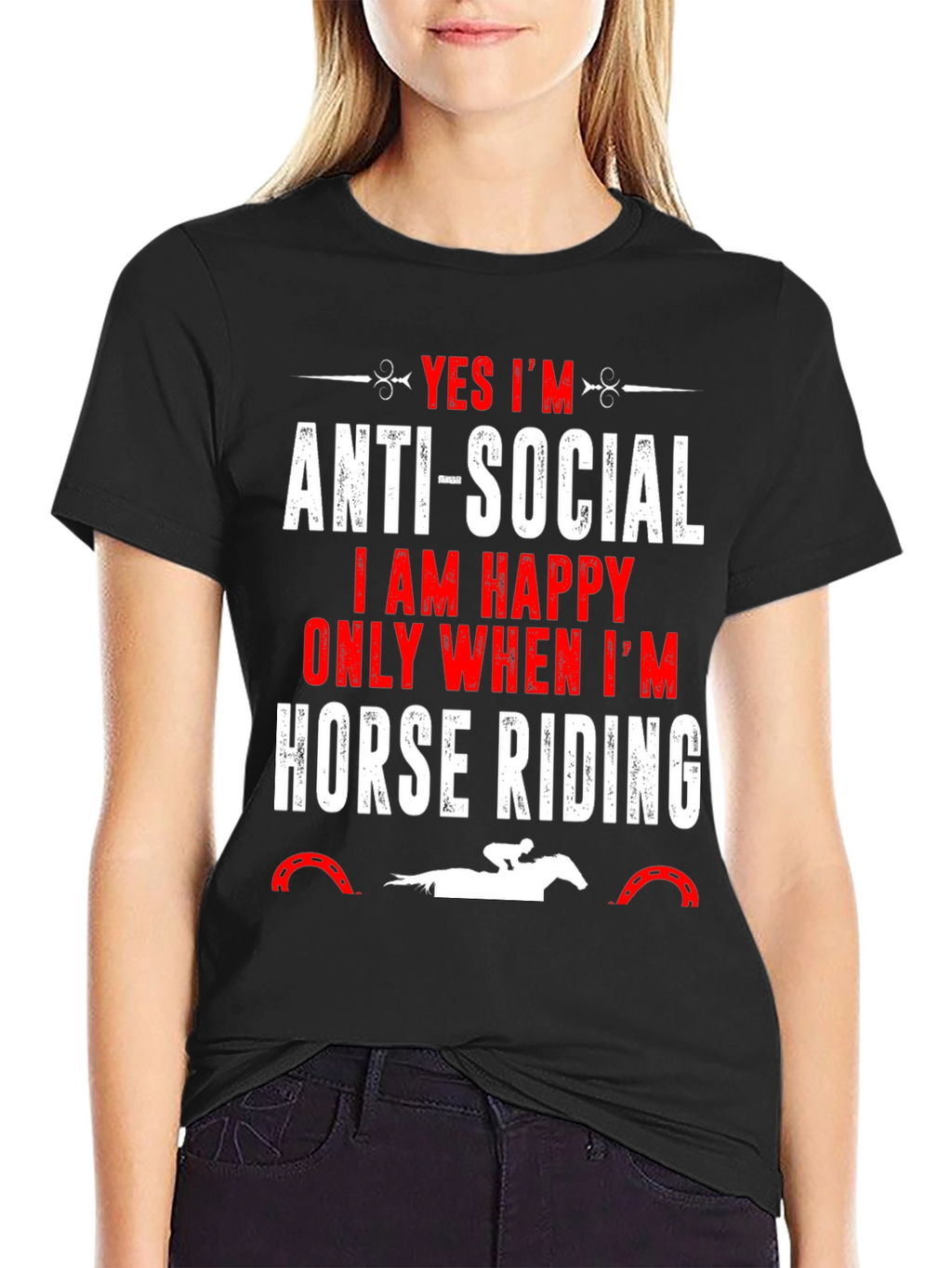 Anti-Social Horse Riding T-Shirt
