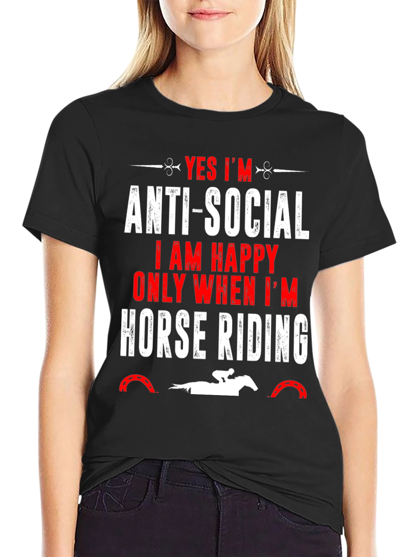 Anti-Social Horse Riding T-Shirt