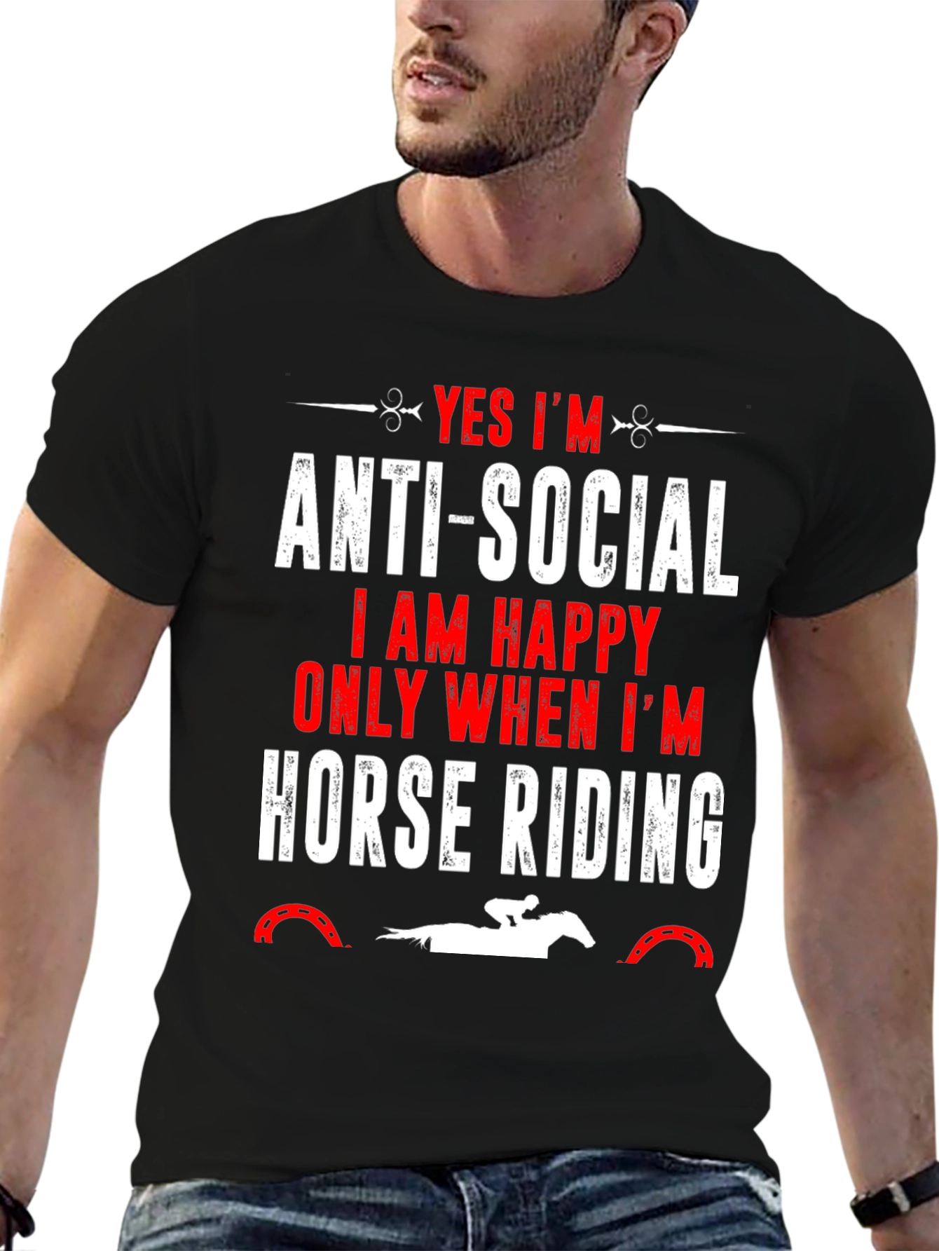 Anti-Social Horse Riding T-Shirt