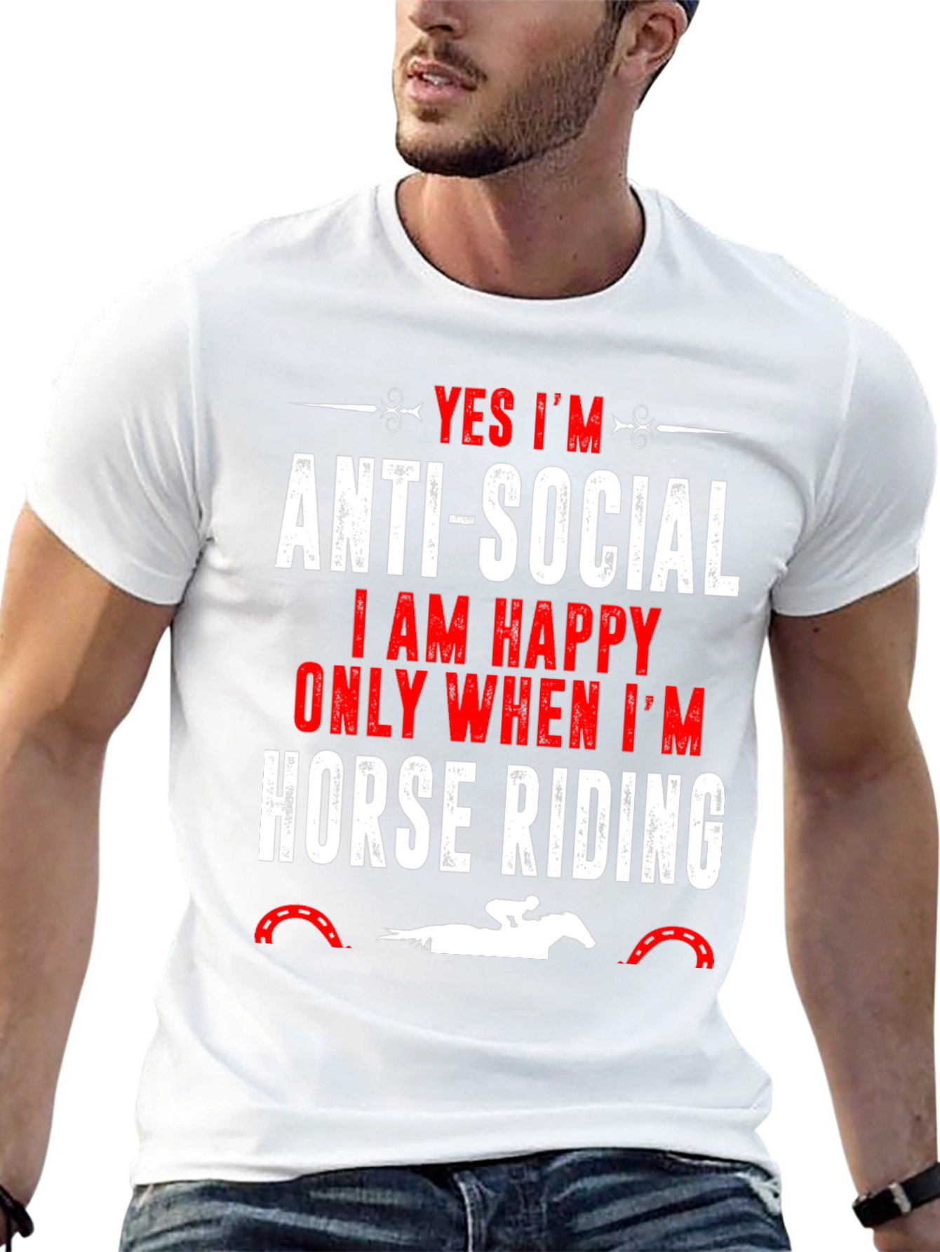 Anti-Social Horse Riding T-Shirt
