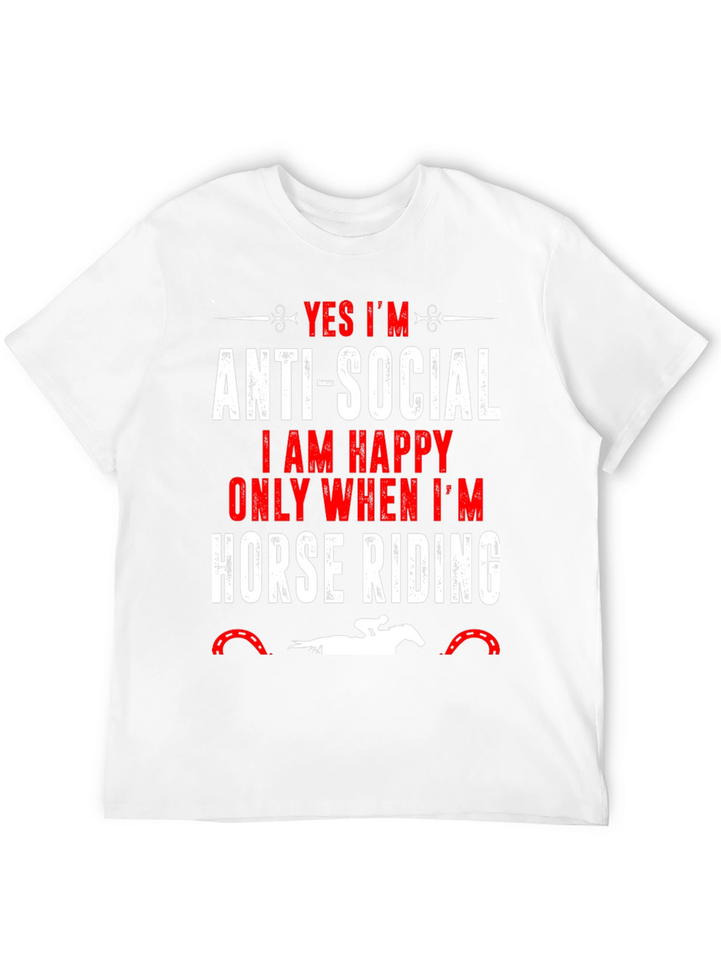 Anti-Social Horse Riding T-Shirt